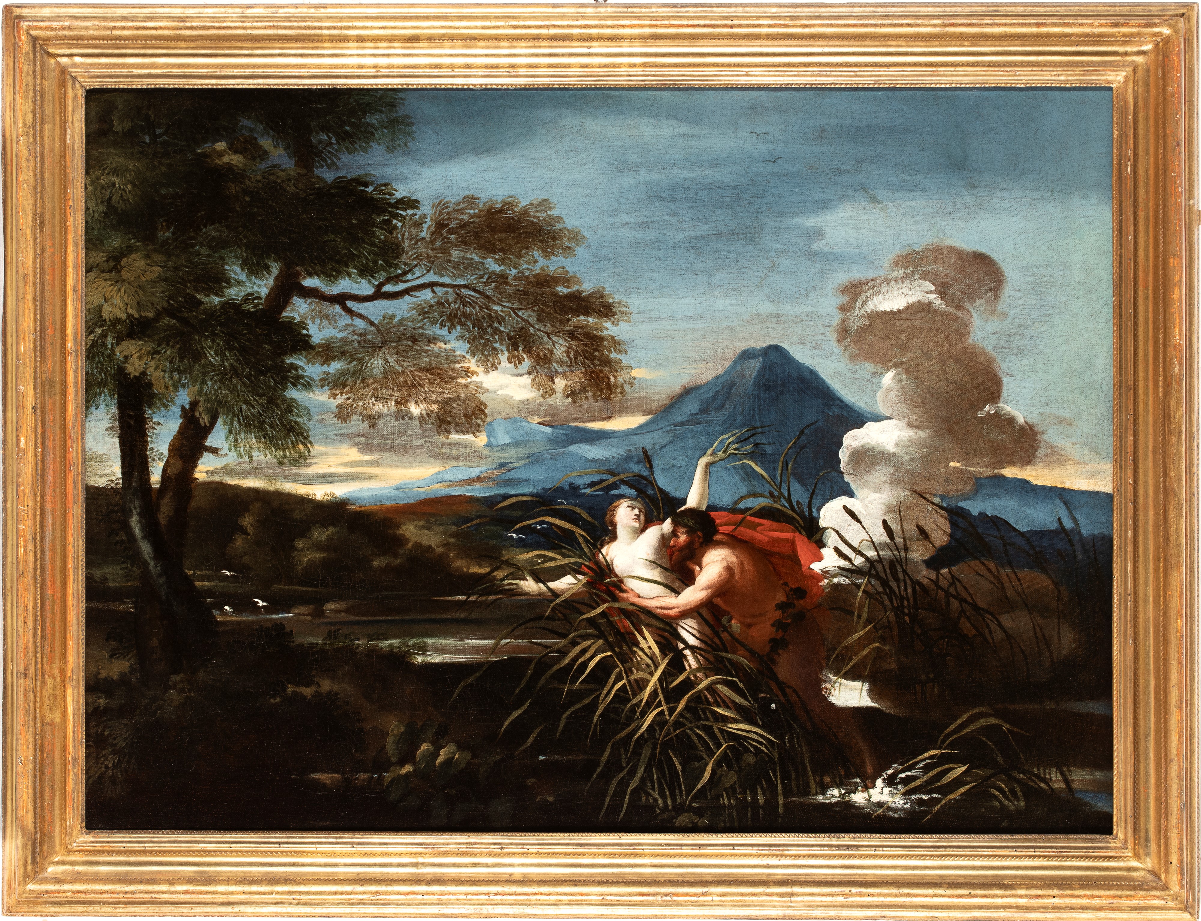 Artista Attivo a Roma, Seconda Metà XVII Secolo - Pan e Siringa, olio su tela
