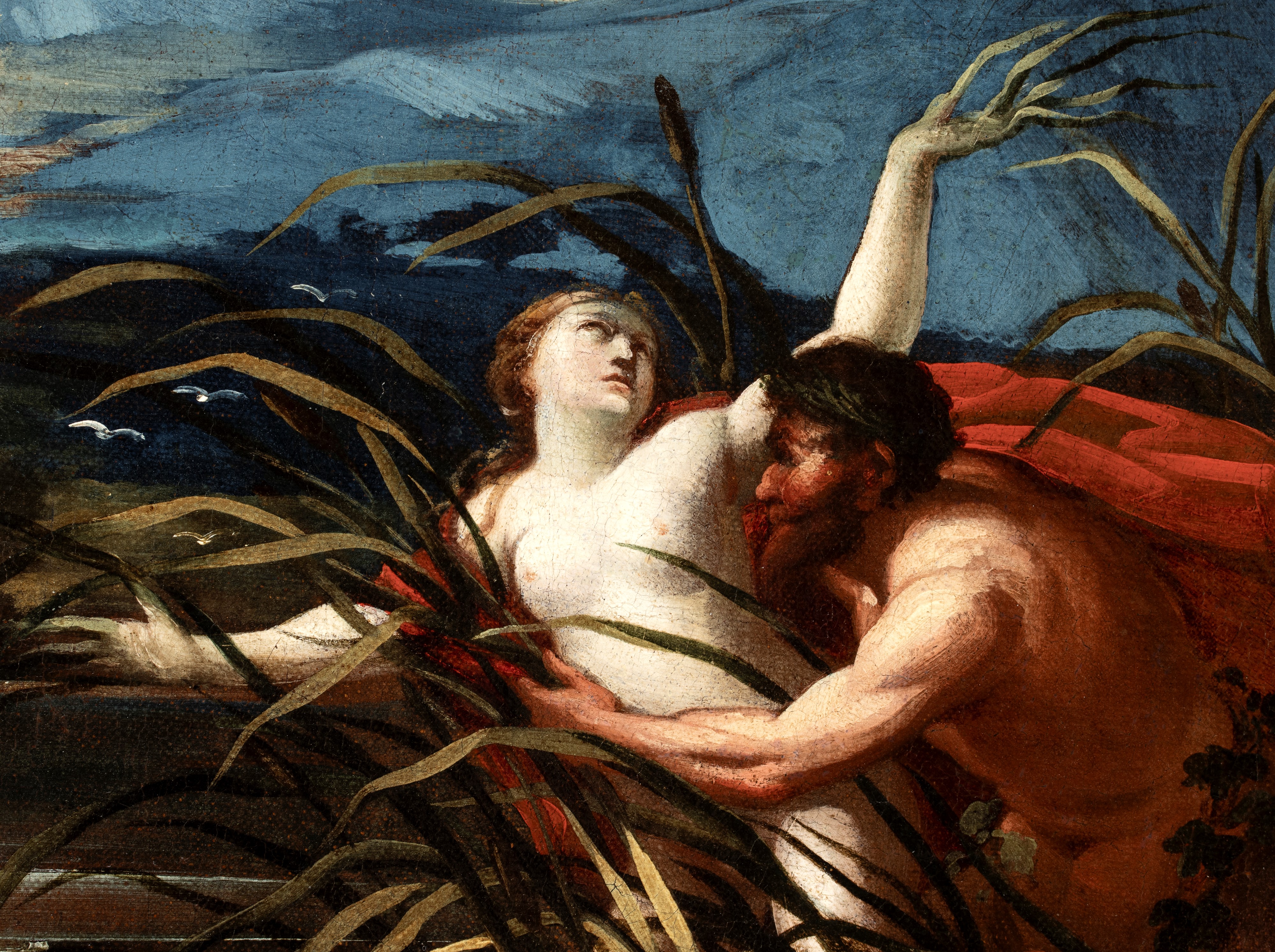 Artista Attivo a Roma, Seconda Metà XVII Secolo - Pan e Siringa, olio su tela