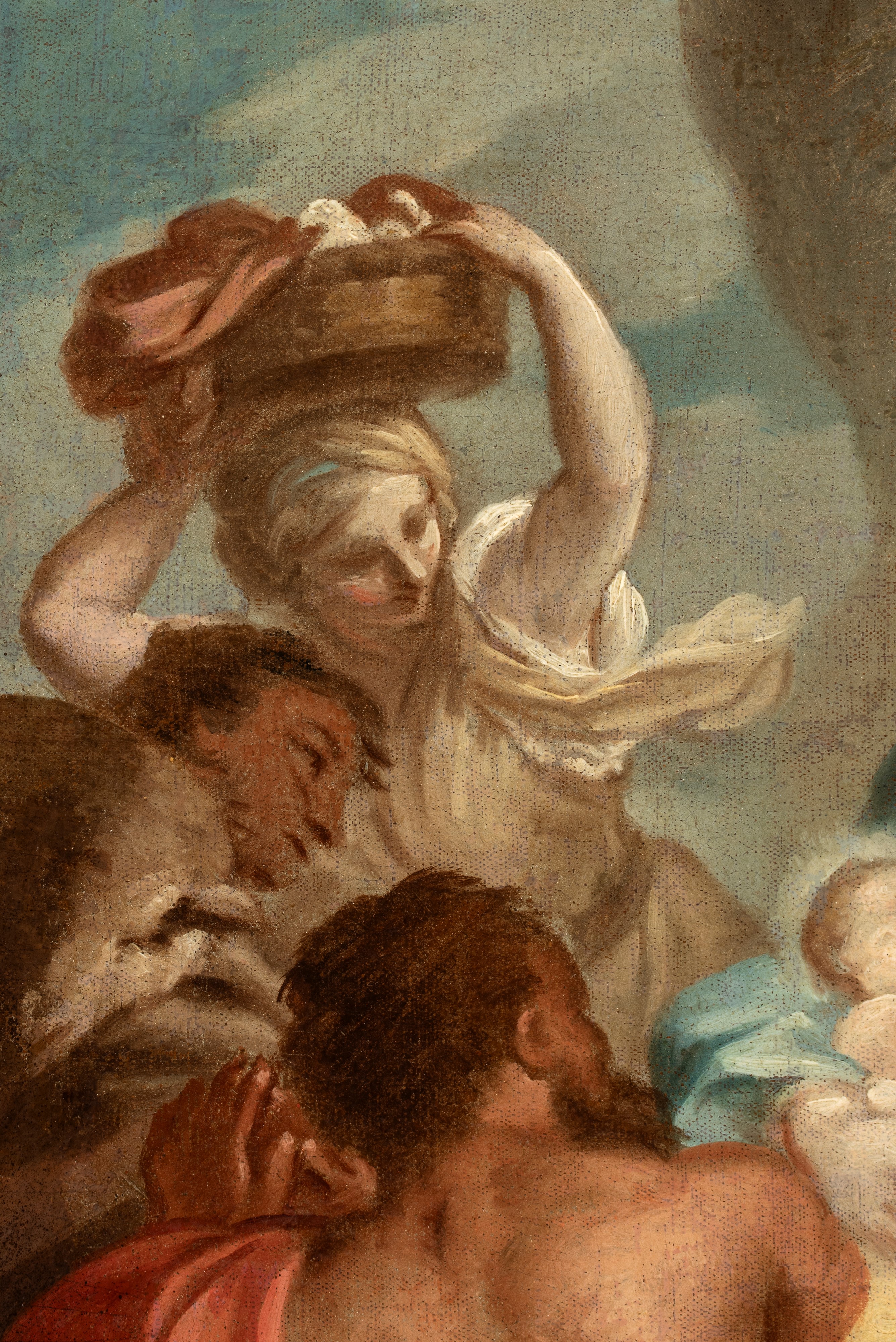 Artista Attivo a Roma, Seconda Metà XVII Secolo - Adorazione dei pastori, olio su tela