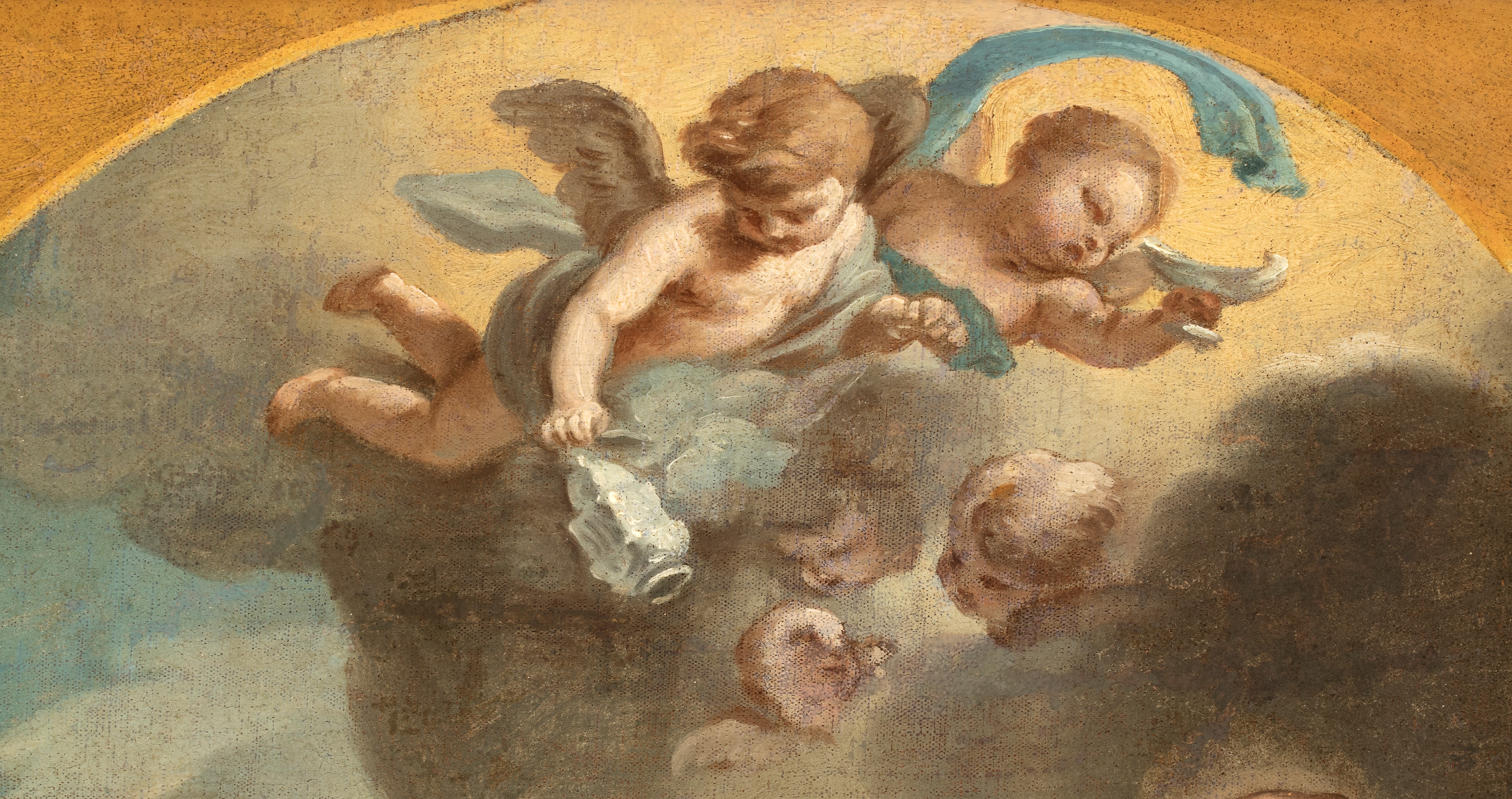Artista Attivo a Roma, Seconda Metà XVII Secolo - Adorazione dei pastori, olio su tela