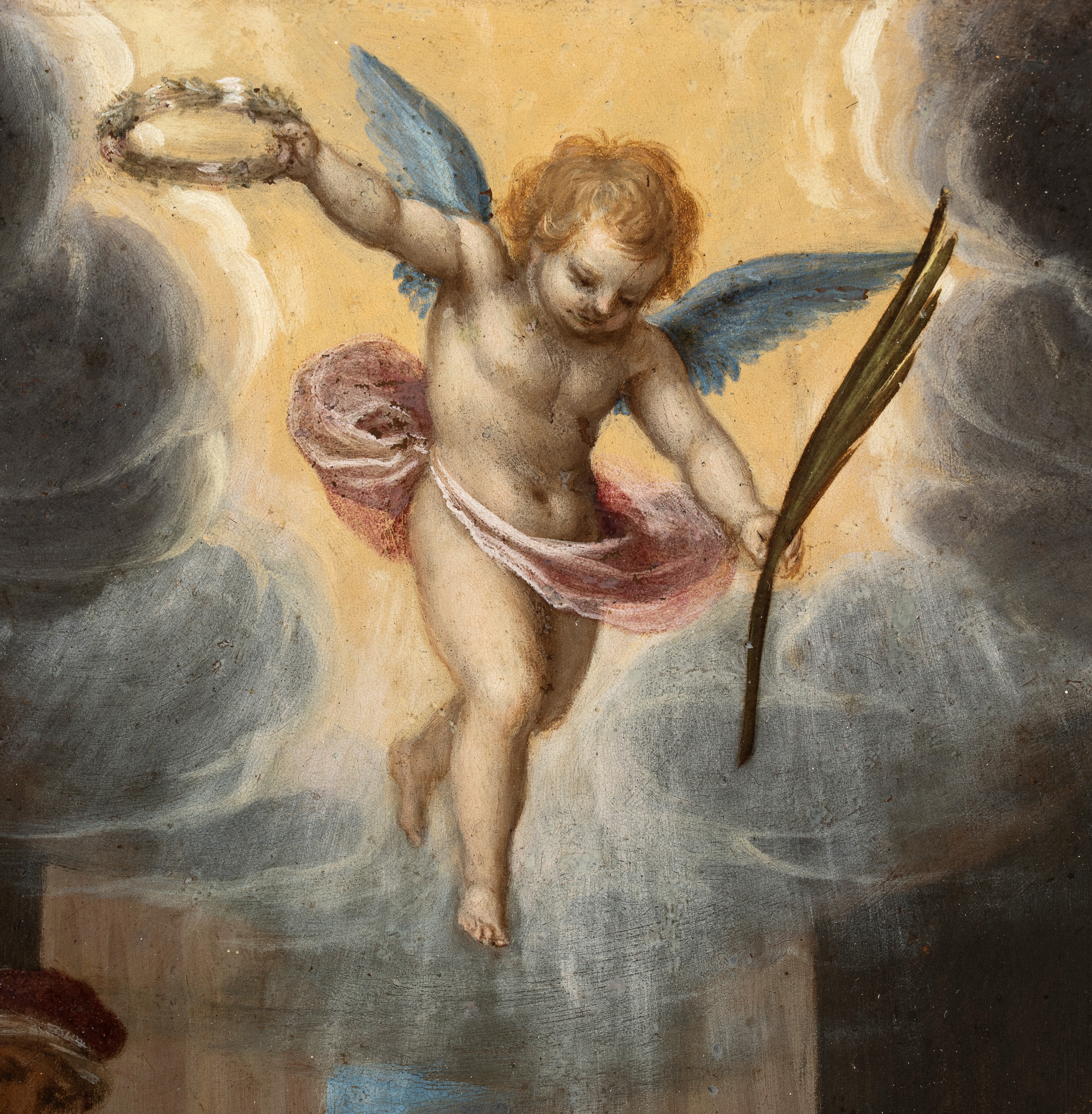 Artista Fiorentino, XVII Secolo - Martirio di San Lorenzo, olio su rame