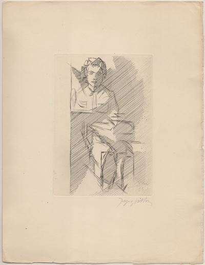 La Lecture, acquaforte e puntasecca (1955)