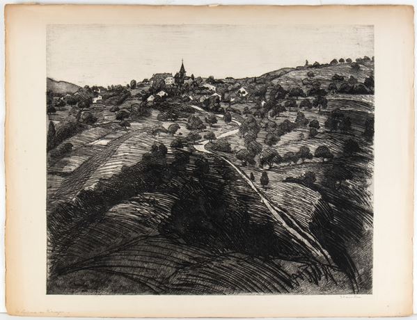 Vue de Belmont, prés de Lausanne