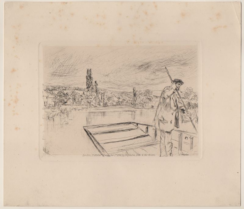 James Abbott Mcneill Whistler - The Put. Acquaforte e puntasecca, 1861