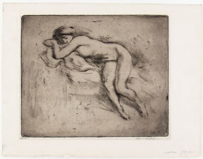 Nudo femminile (acquaforte)