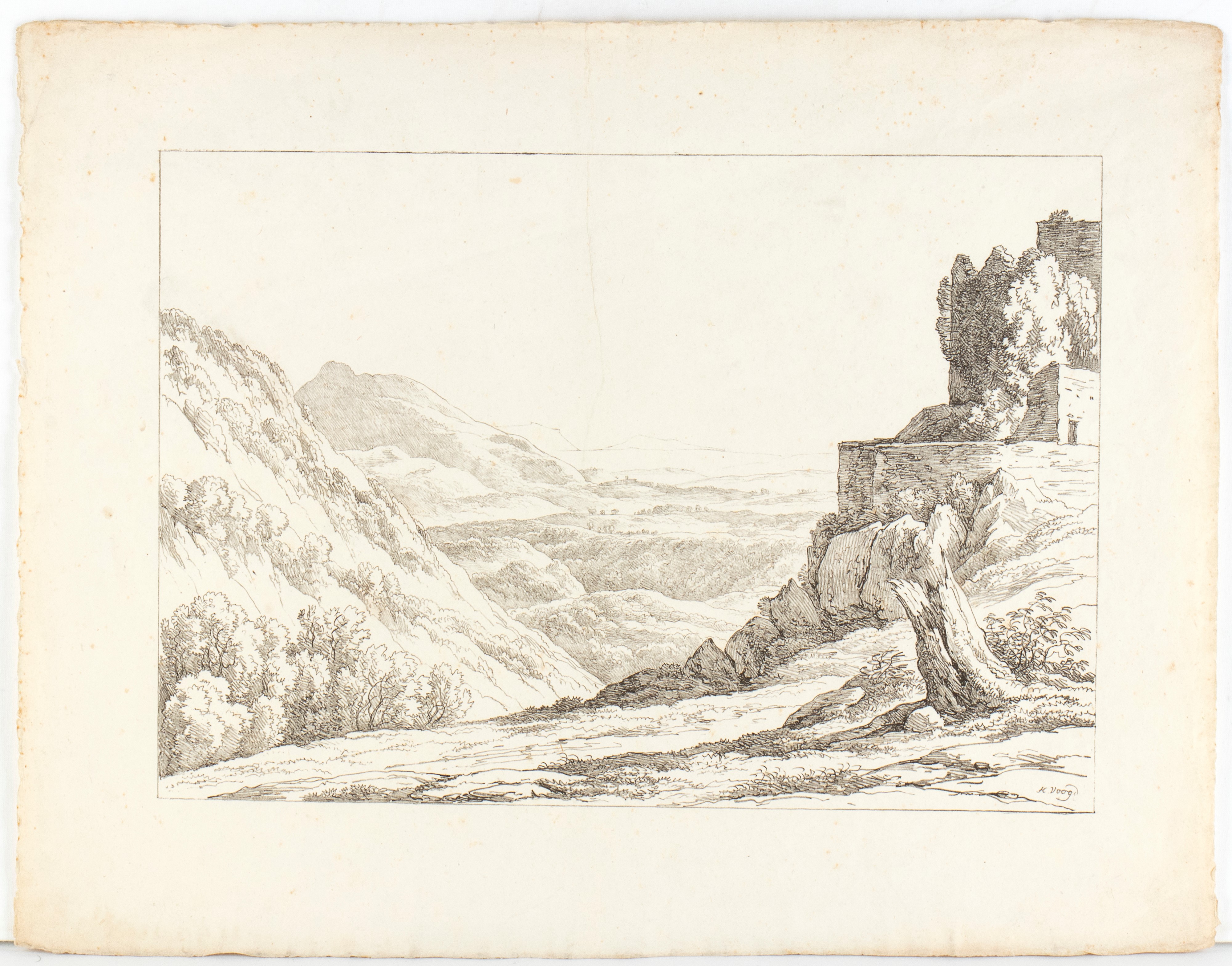 Hendrik Voogd - Paesaggi di campagna romana
