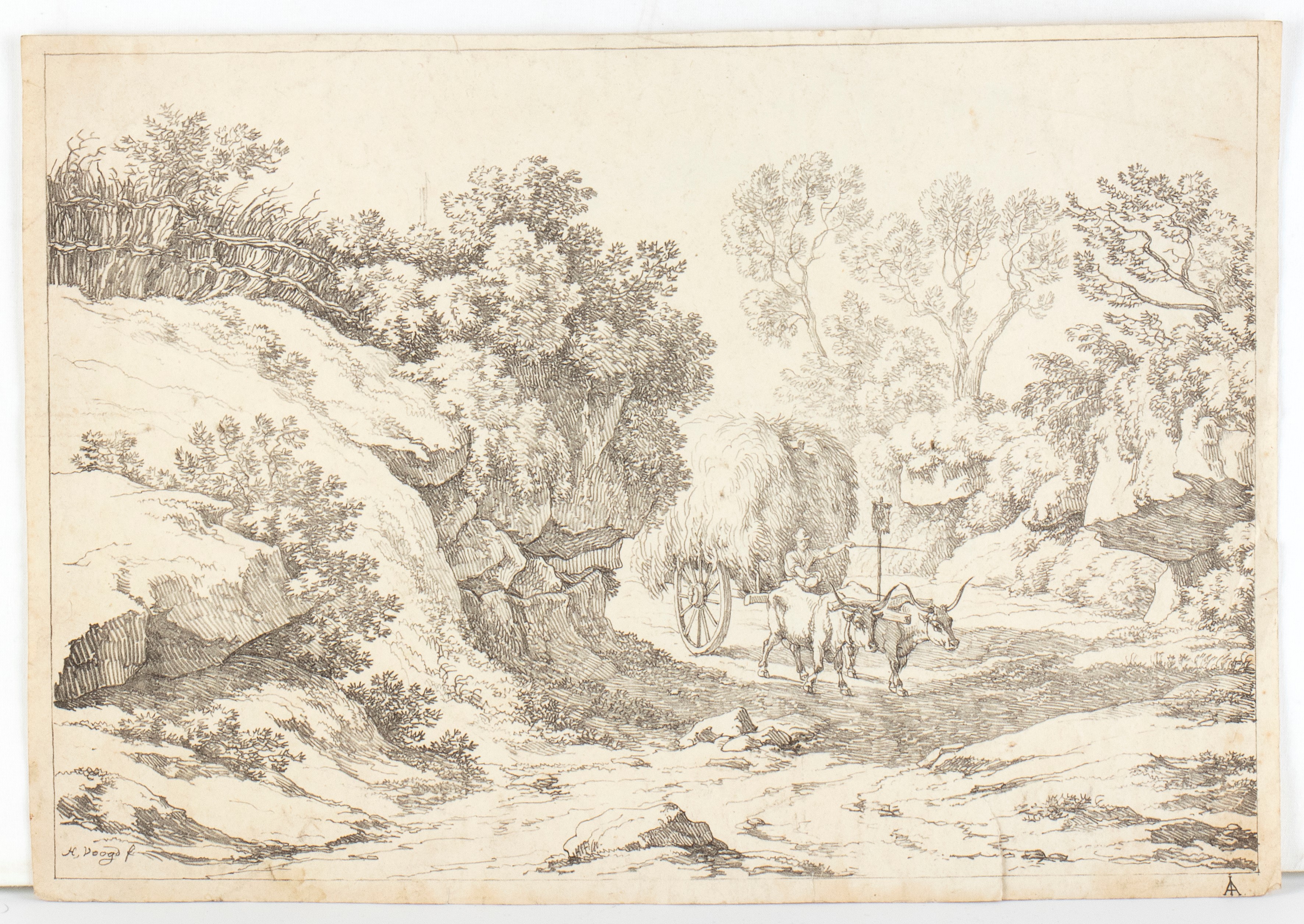 Hendrik Voogd - Paesaggi di campagna romana