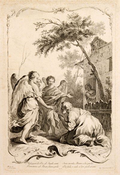 Abramo e i tre Angeli (da Jacopo Amigoni)