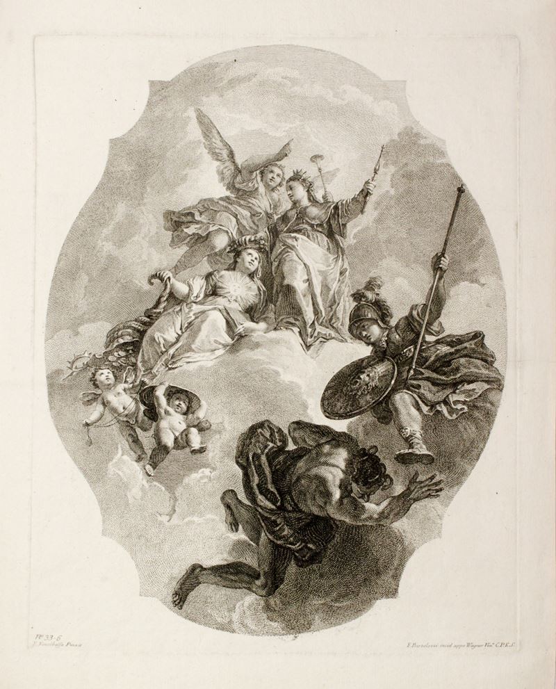 Francesco Bartolozzi - La Vertù couronnant la Noblesse