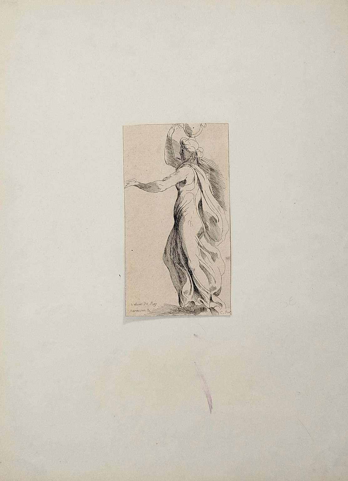 Stefano Mulinari - La toilette di Venere, dal Parmigianino (acquaforte e acquatinta)