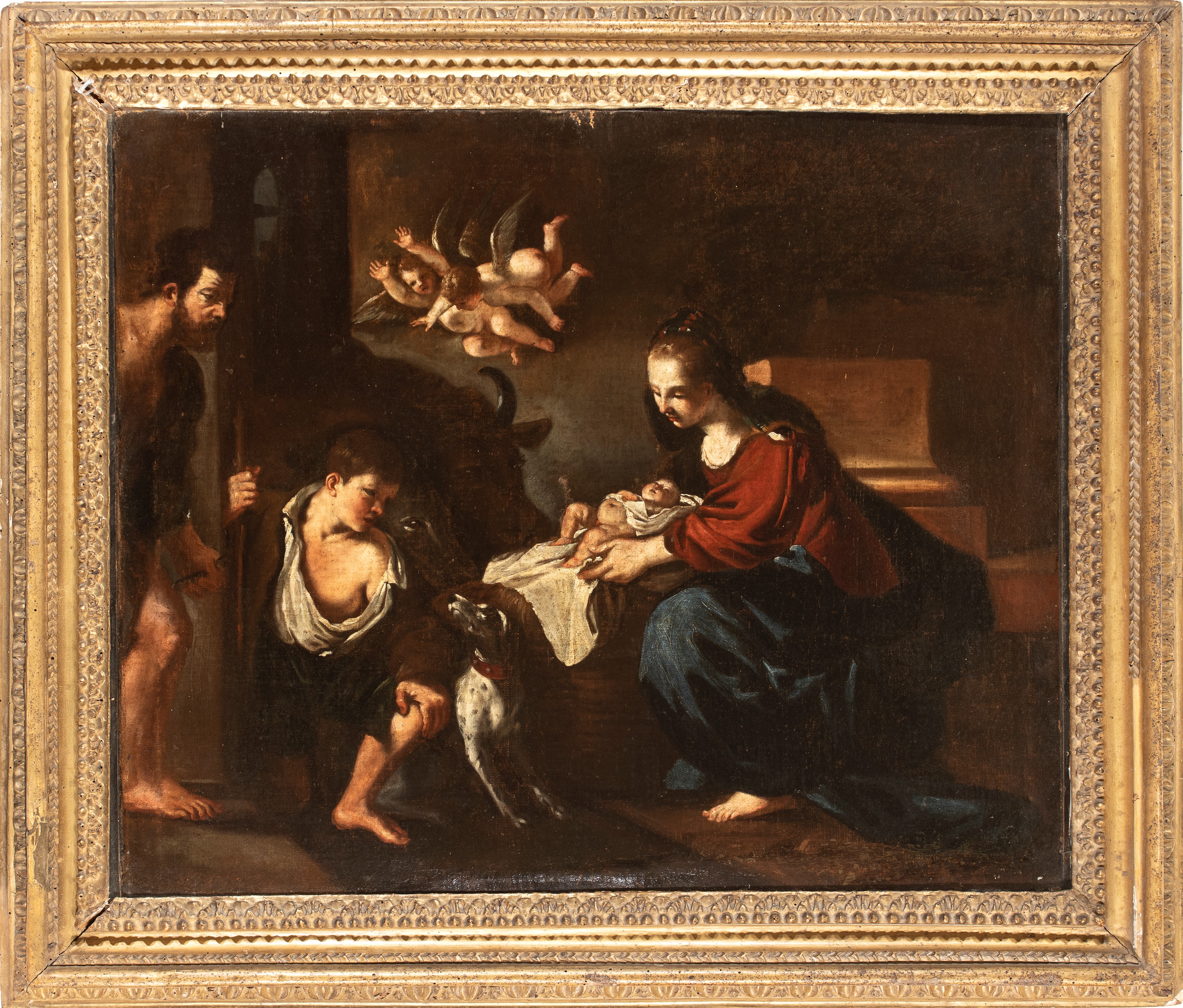 Giovanni Francesco Barbieri il Guercino - Adorazione dei pastori, olio su tela