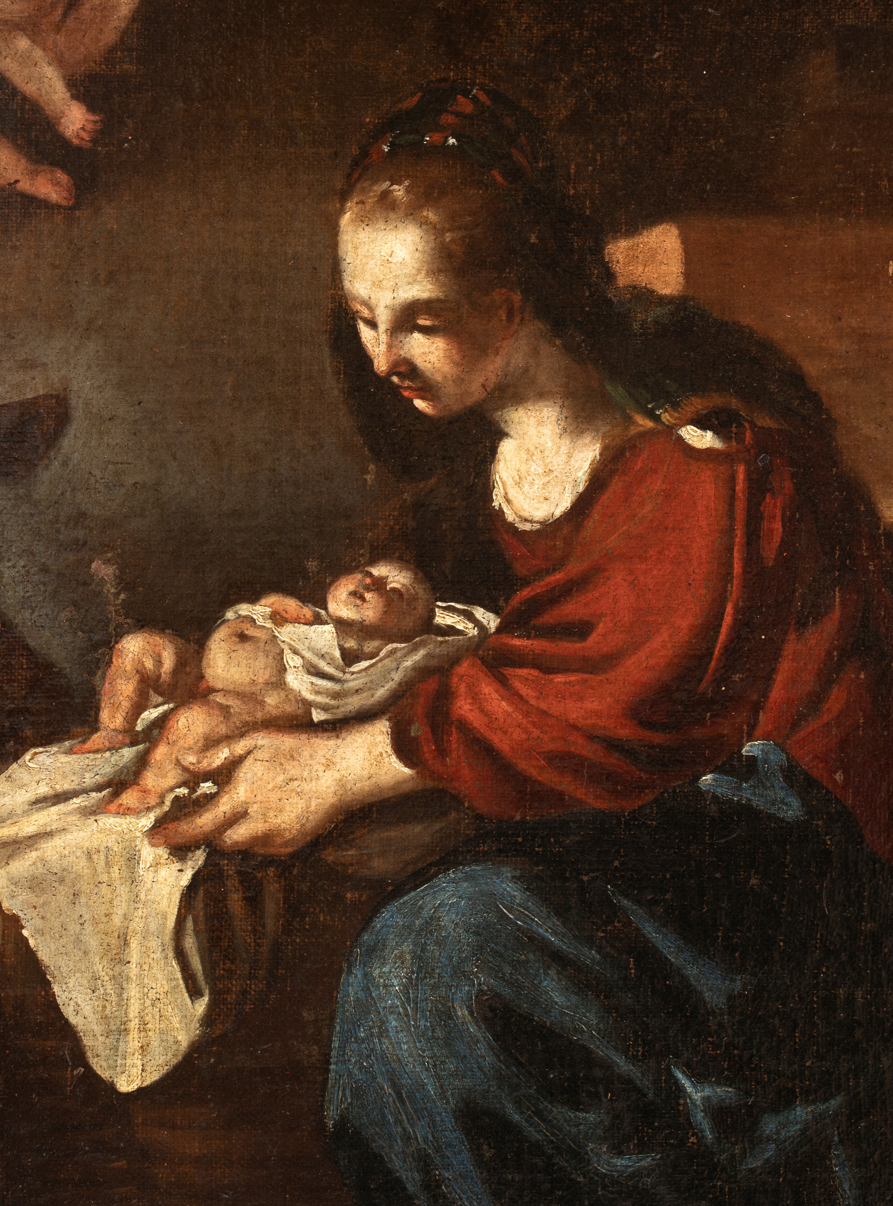Giovanni Francesco Barbieri il Guercino - Adorazione dei pastori, olio su tela