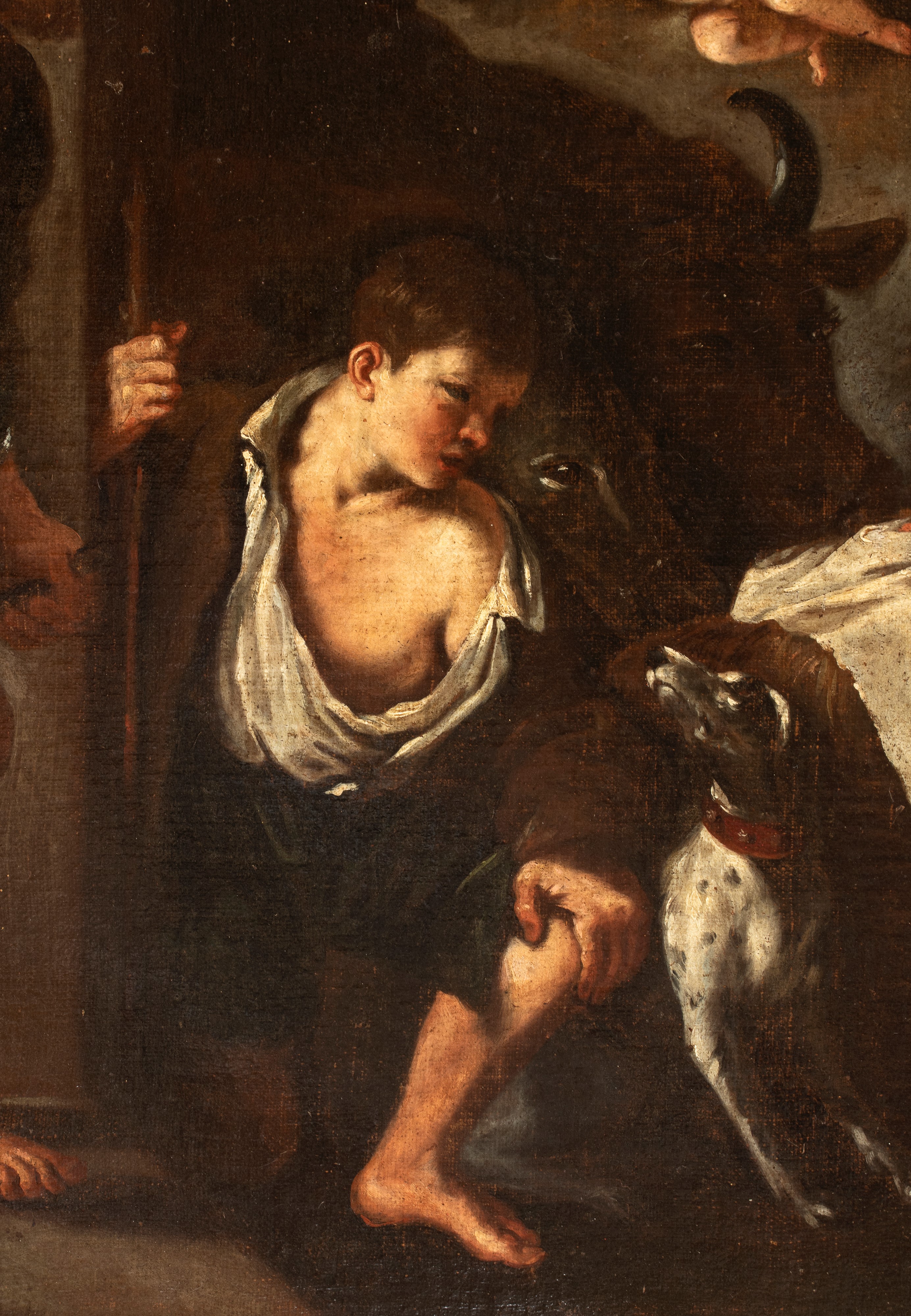 Giovanni Francesco Barbieri il Guercino - Adorazione dei pastori, olio su tela