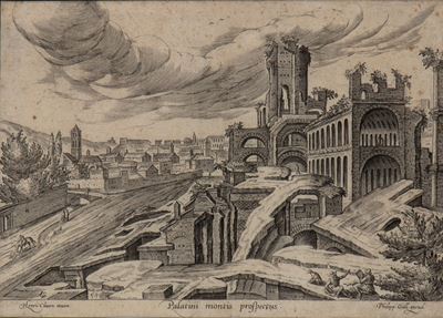 Palatini monti: Prospectus, da Hendrick van Cleve III