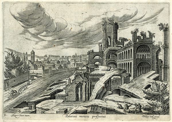 Palatini monti prspectus, after Hendrick van Cleve III