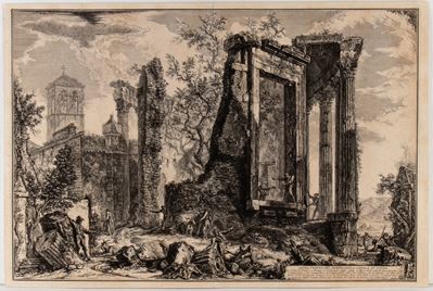 Veduta del tempio della Sibilla a Tivoli