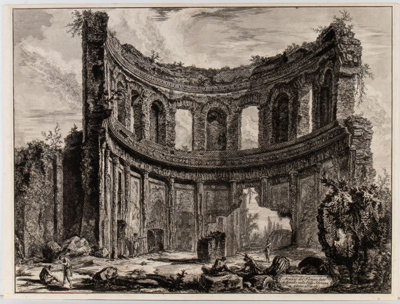 Giovanni Battista Piranesi - Avanzi del Tempio detto di Apollo nella Villa Adriana presso Tivoli