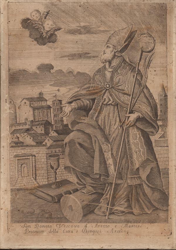 Saint Donatus, Bishop of Arezzo and Martyr...