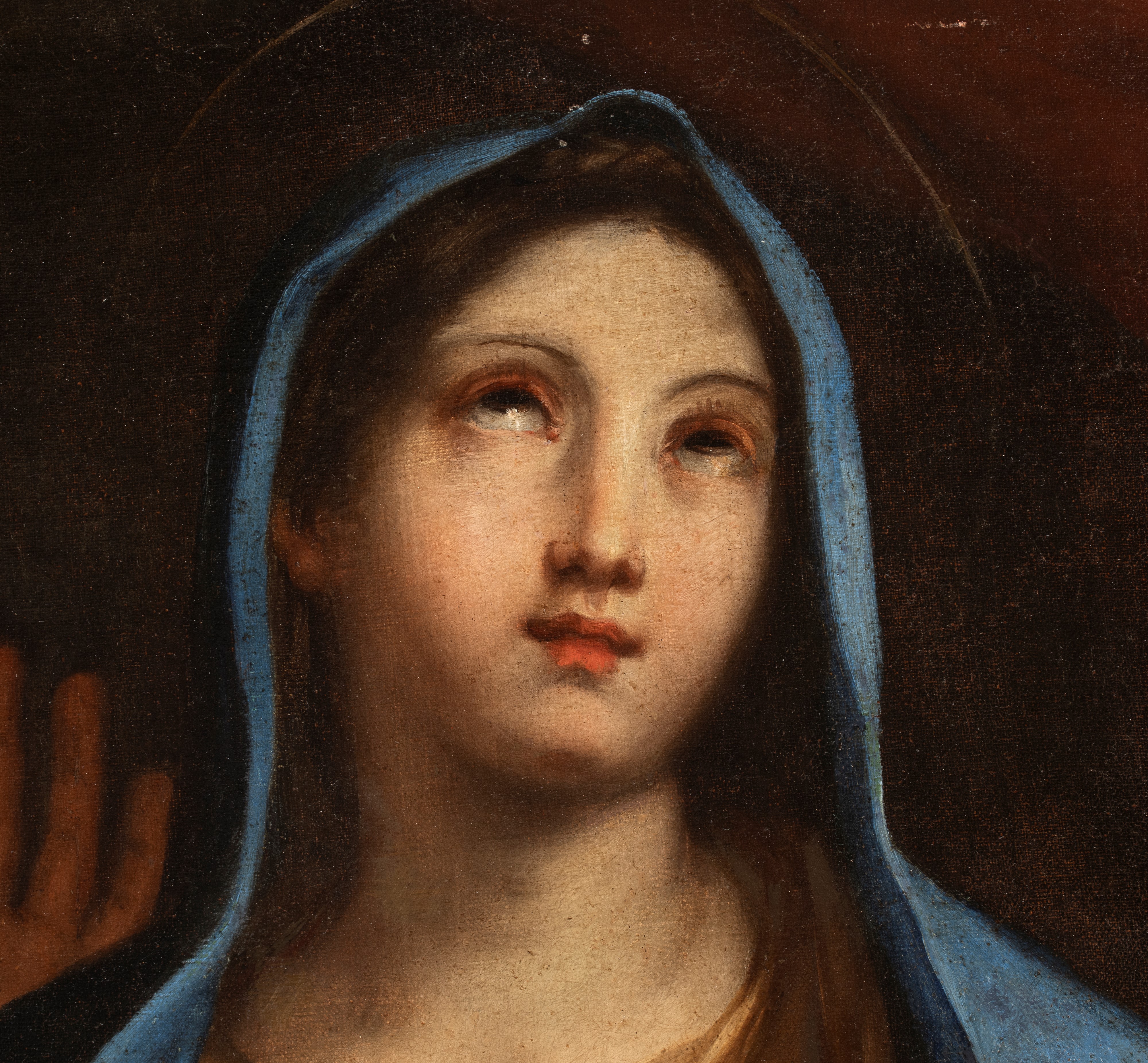 Artista Emiliano, Seconda Metà XVII Secolo - Sacra Famiglia con San Giovannino, olio su tela ripo...
