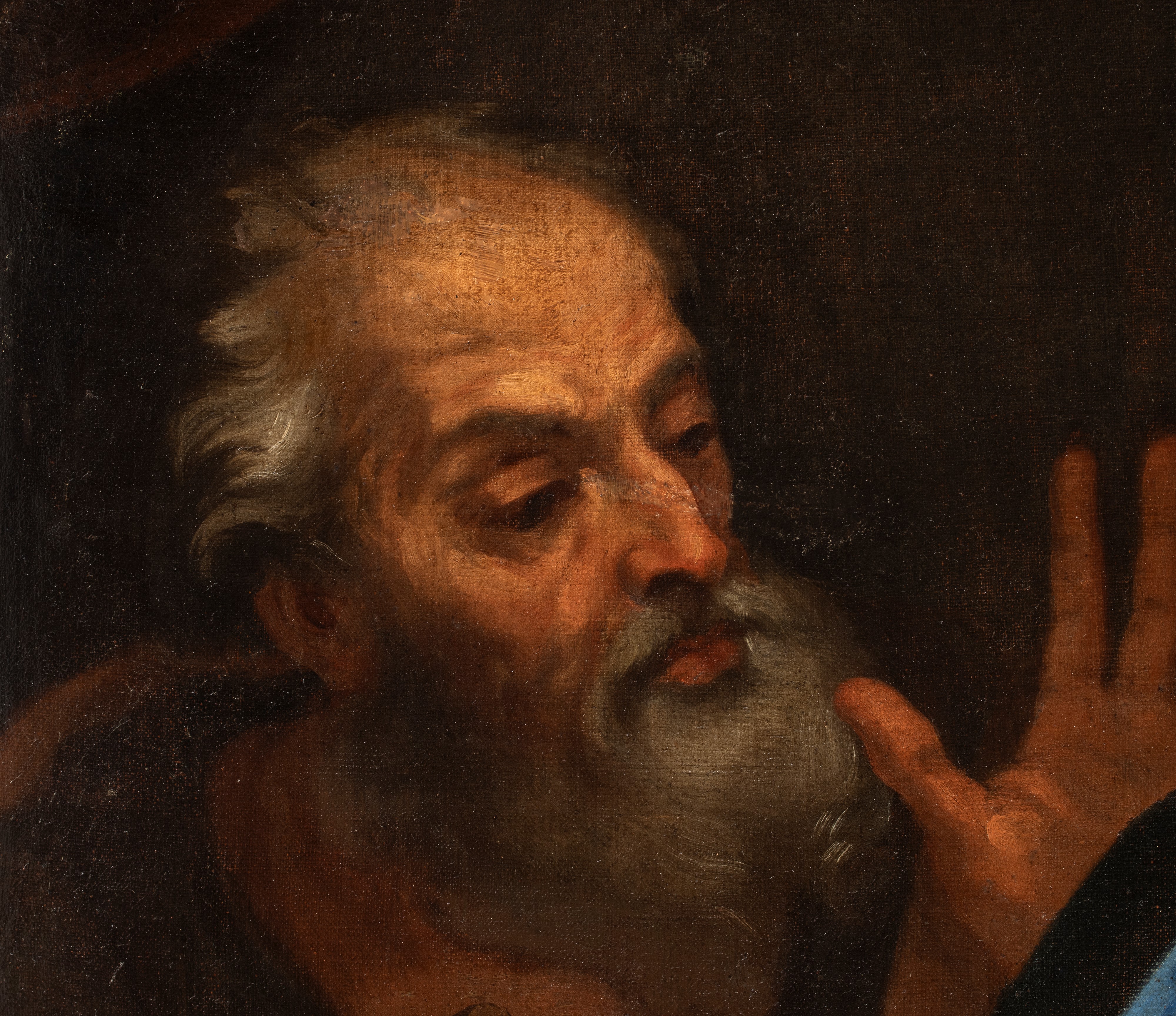 Artista Emiliano, Seconda Metà XVII Secolo - Sacra Famiglia con San Giovannino, olio su tela ripo...