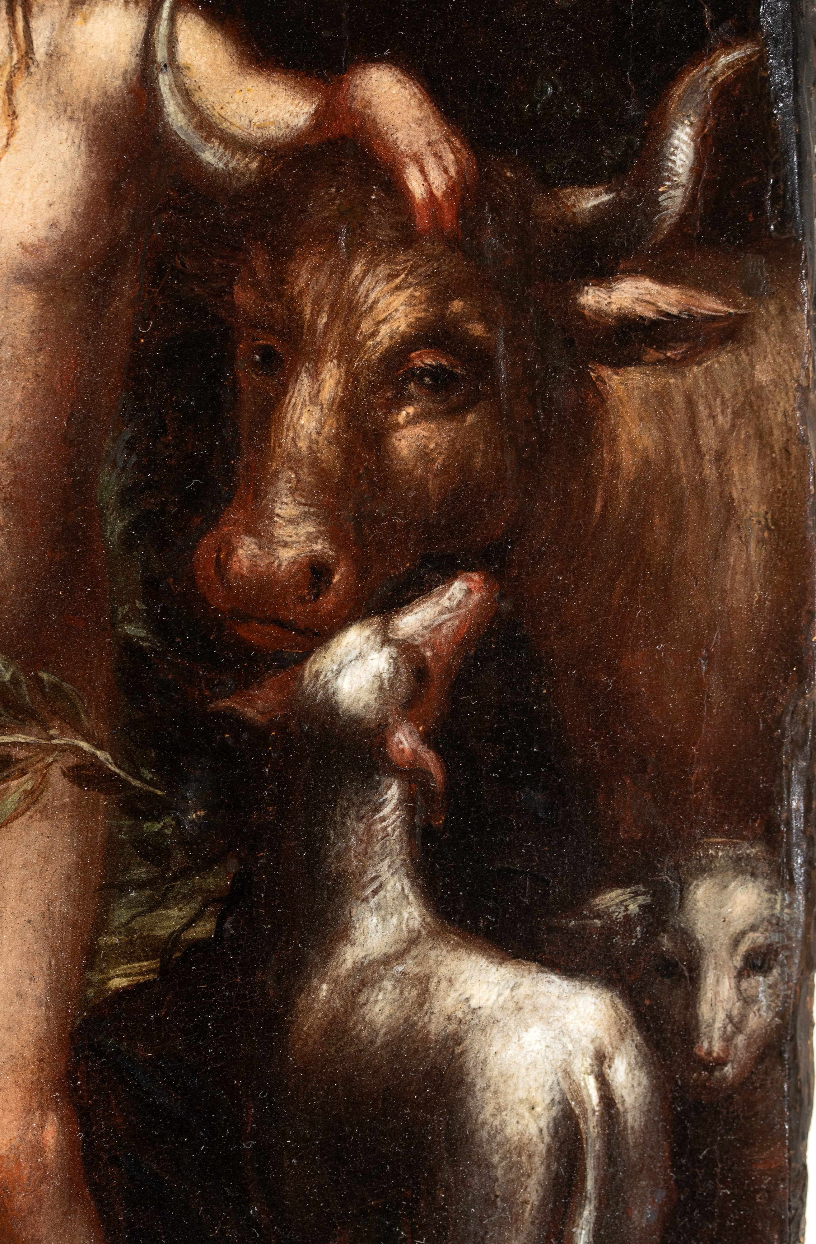 Artista Fiammingo, Fine XVI - Inizio XVII Secolo - Eva nel giardino dell'Eden, olio su tavola