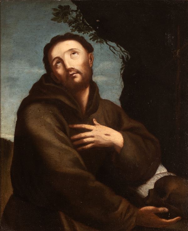 Artista emiliano, XVII secolo - Saint Francis 