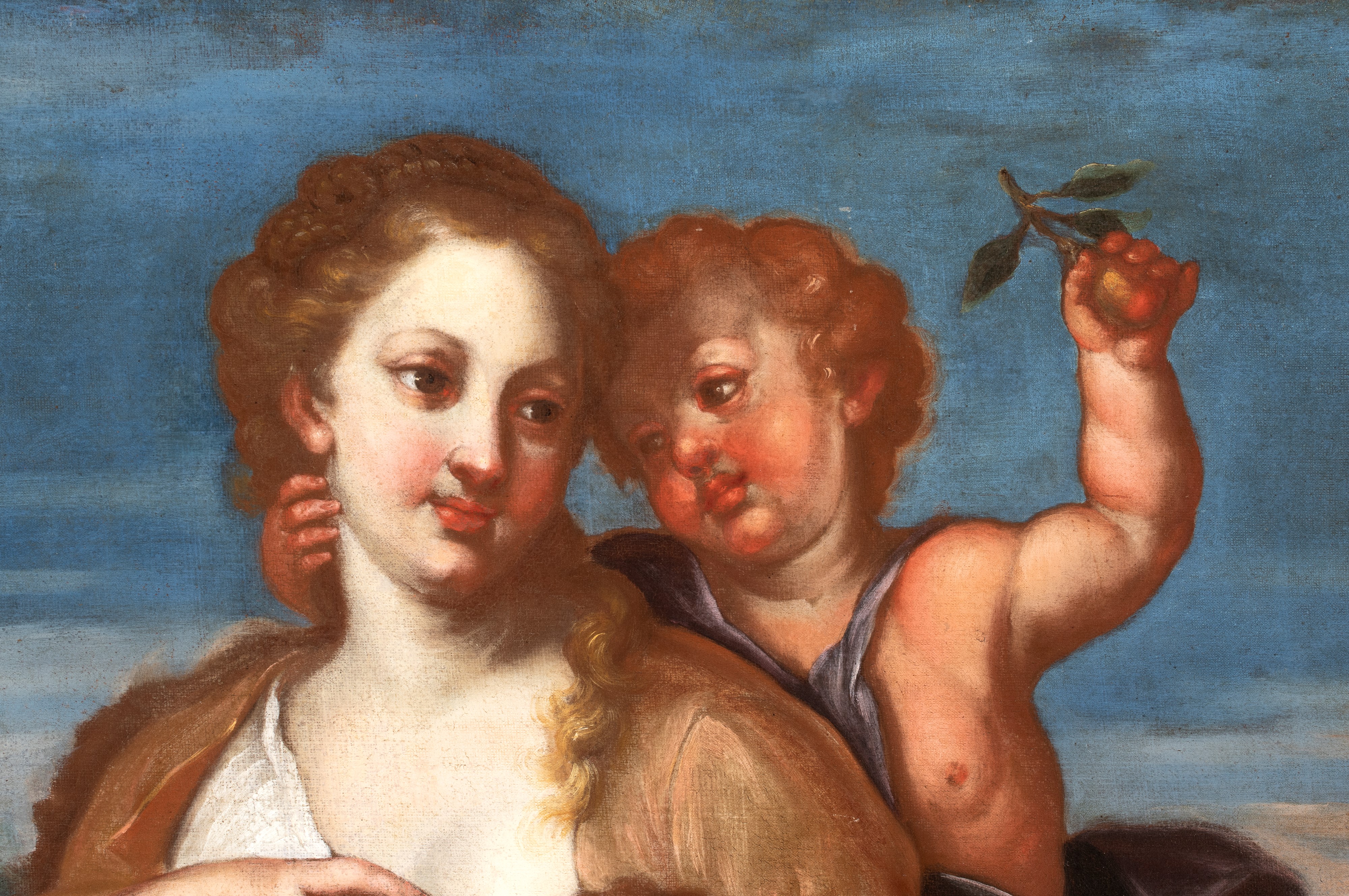 Artista Veneto, Seconda Metà XVII Secolo - Allegoria della Carità, olio su tela