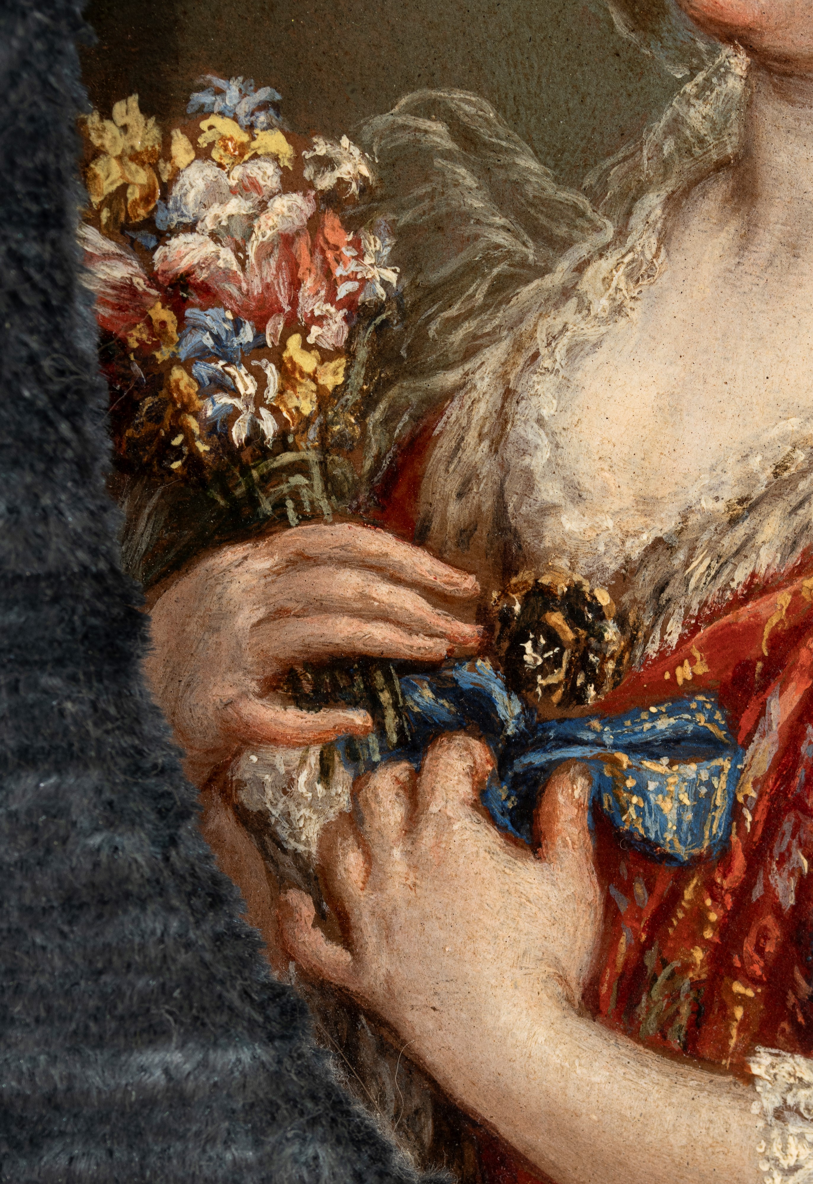 Giovan Battista Gaulli Detto il Baciccio - Ritratto di Eleonora Boncompagni Borghese, olio su ram...