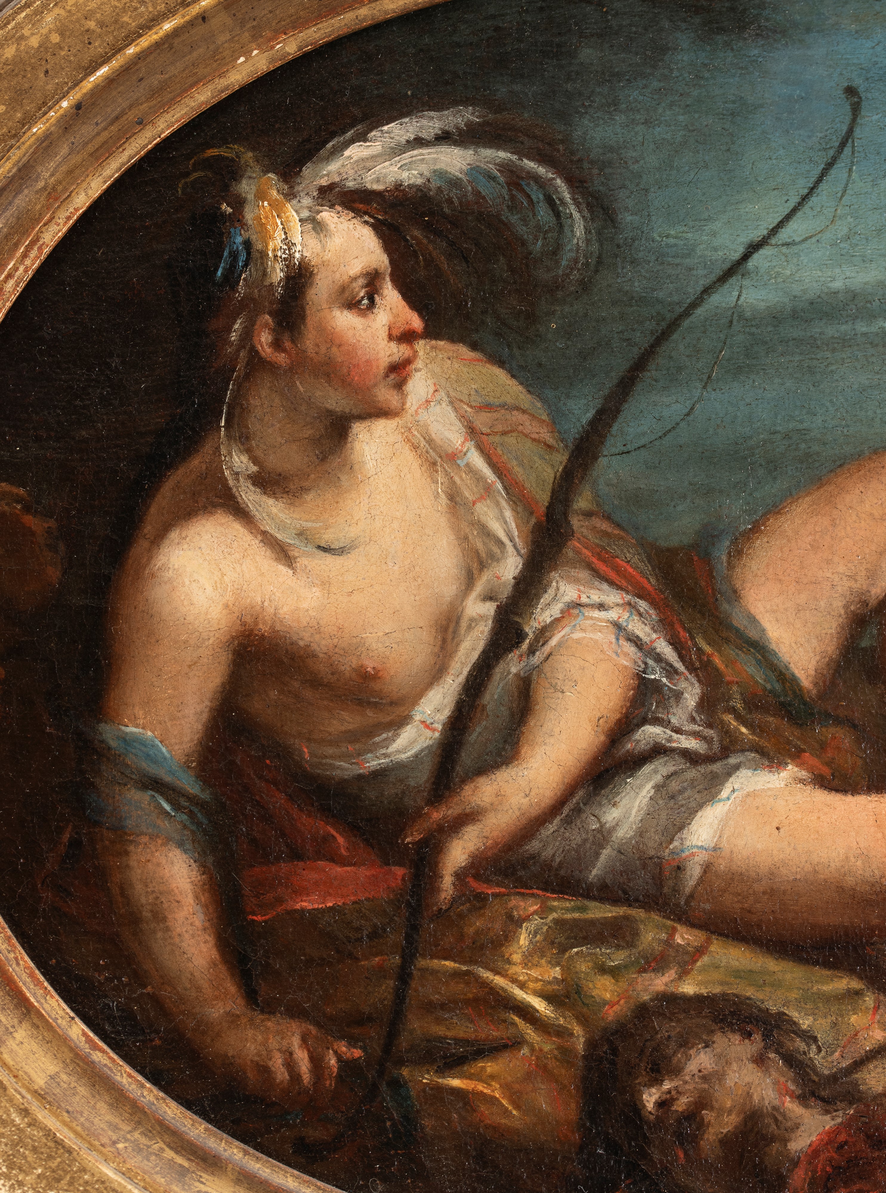 Giuseppe Antonio Ghedini - Allegoria dell’Asia e Allegoria dell’America (coppia di dipinti), olio...