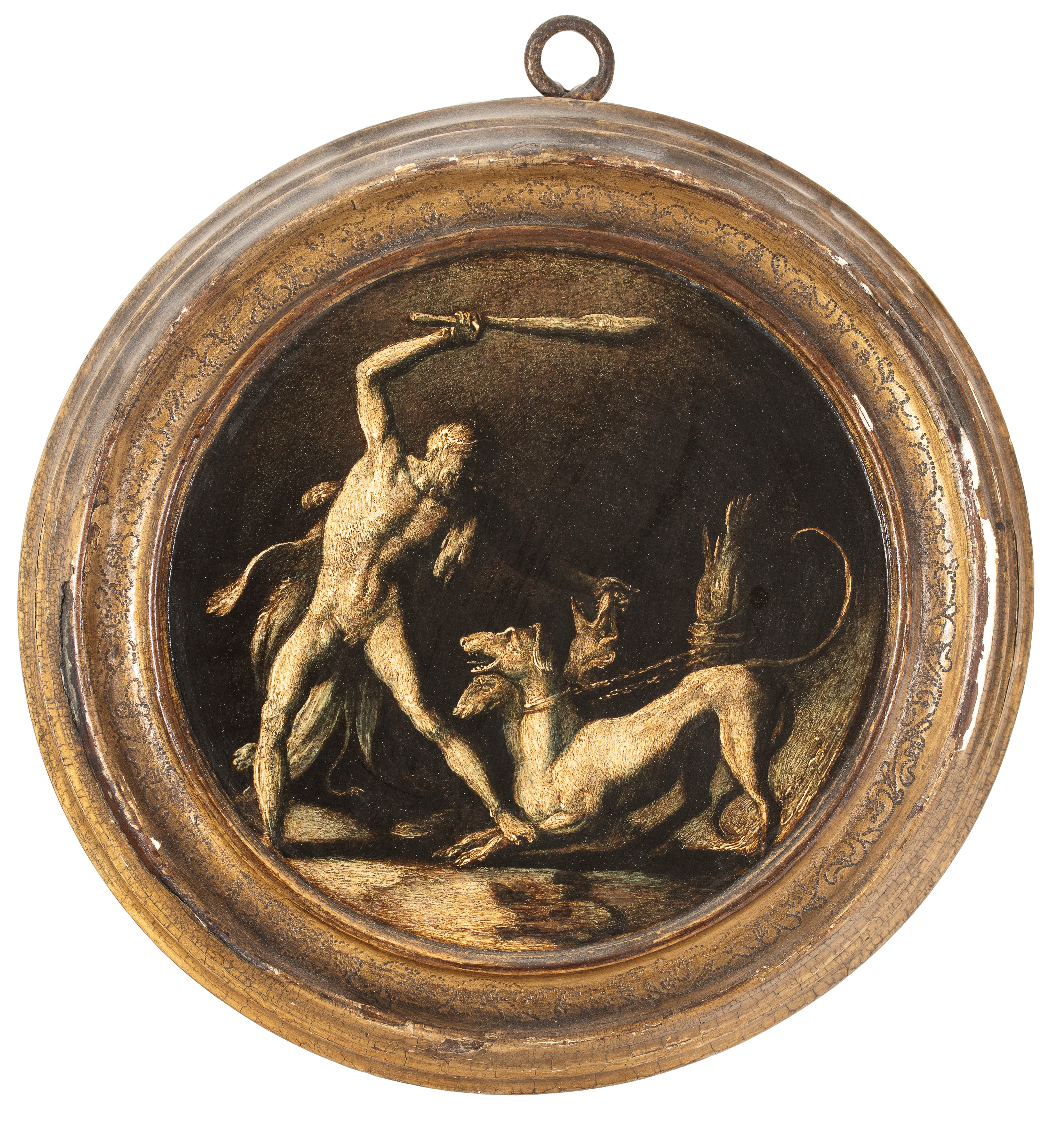 Giulio Pippi Detto Giulio Romano - Ercole con Cerbero e Ercole e il Centauro (coppia di dipinti a...