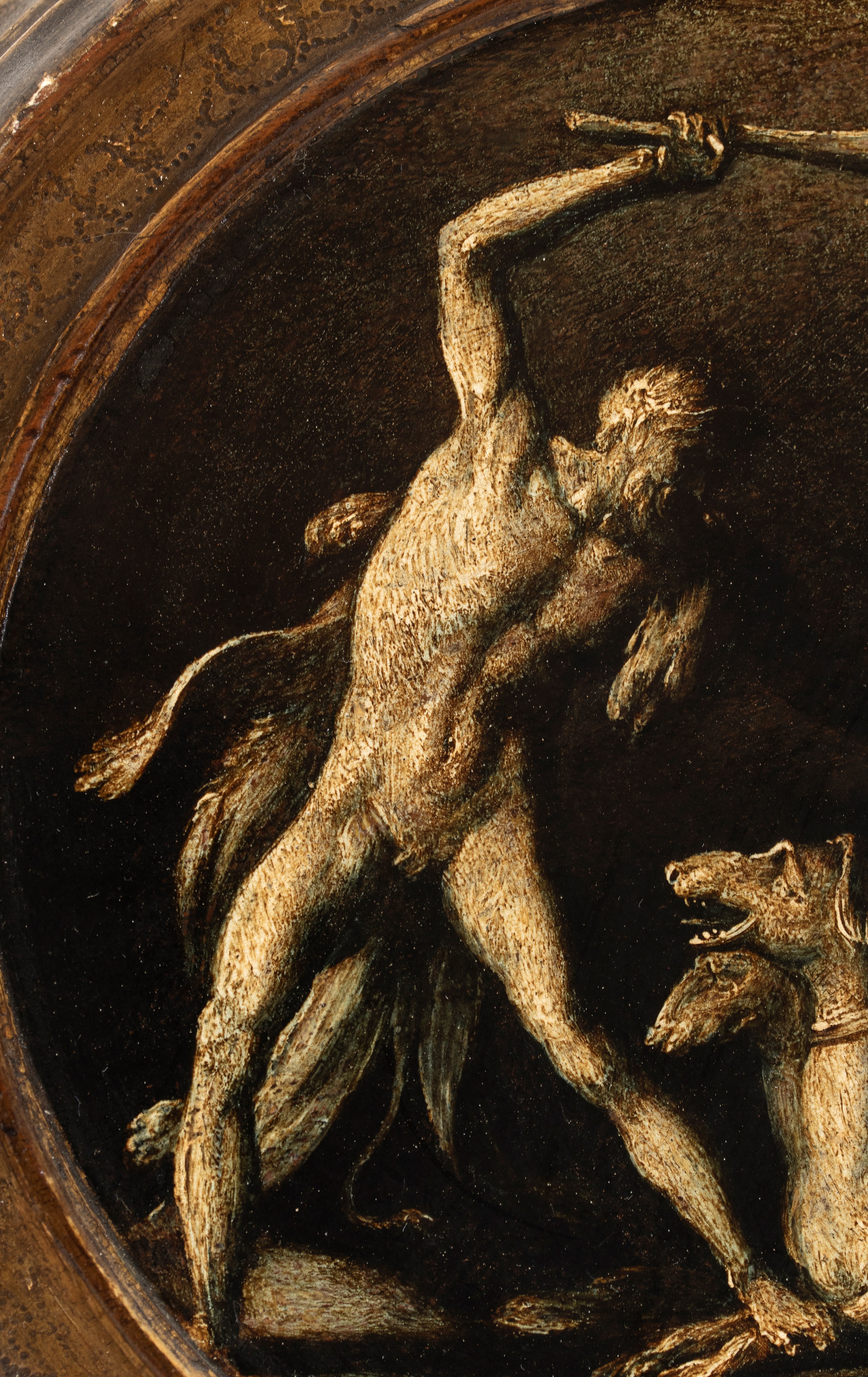 Giulio Pippi Detto Giulio Romano - Ercole con Cerbero e Ercole e il Centauro (coppia di dipinti a...