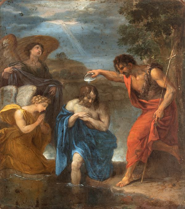 Artista attivo a Roma, XVII secolo - The Baptism of Christ