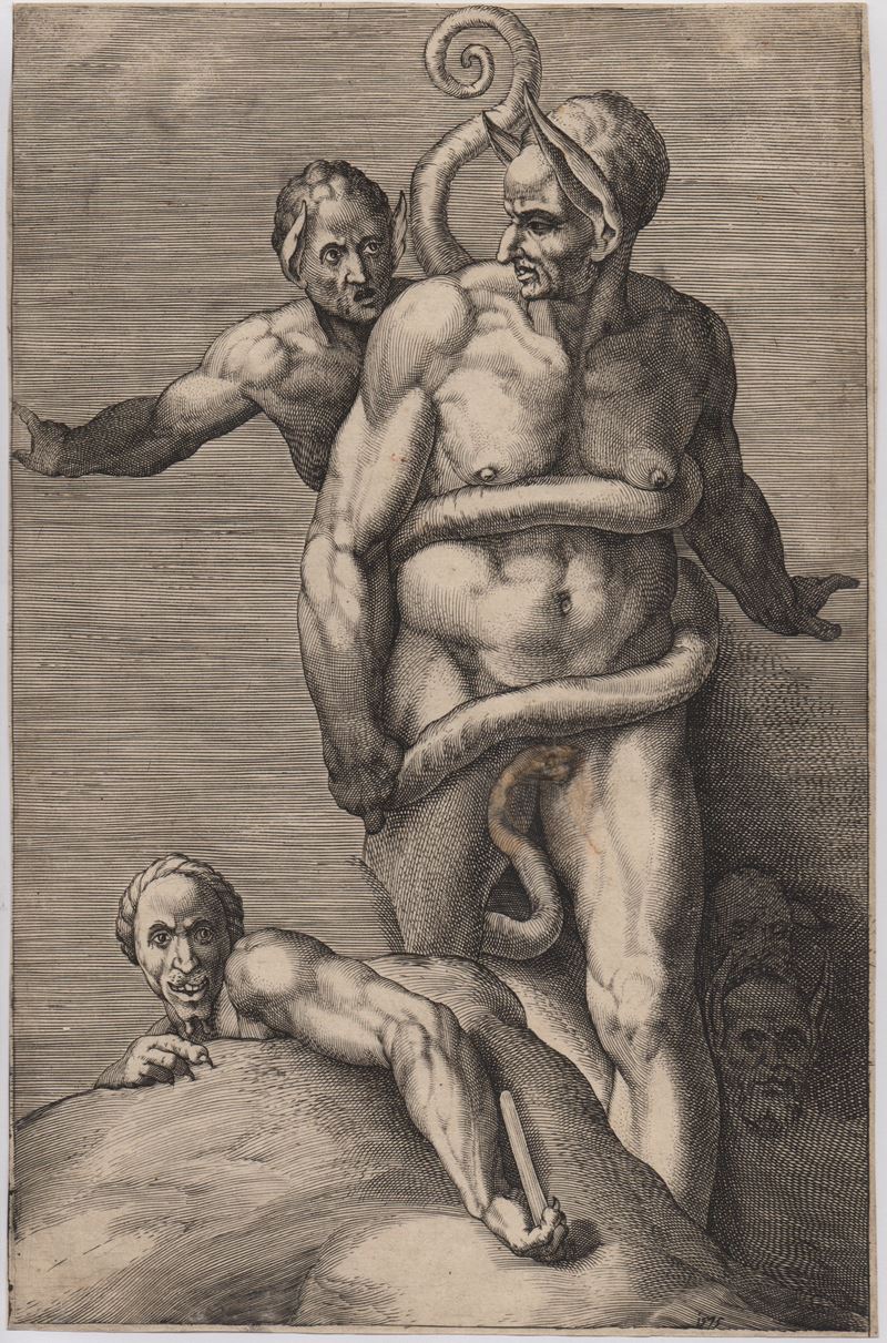 Cherubino Alberti - Demoni, da Michelangelo