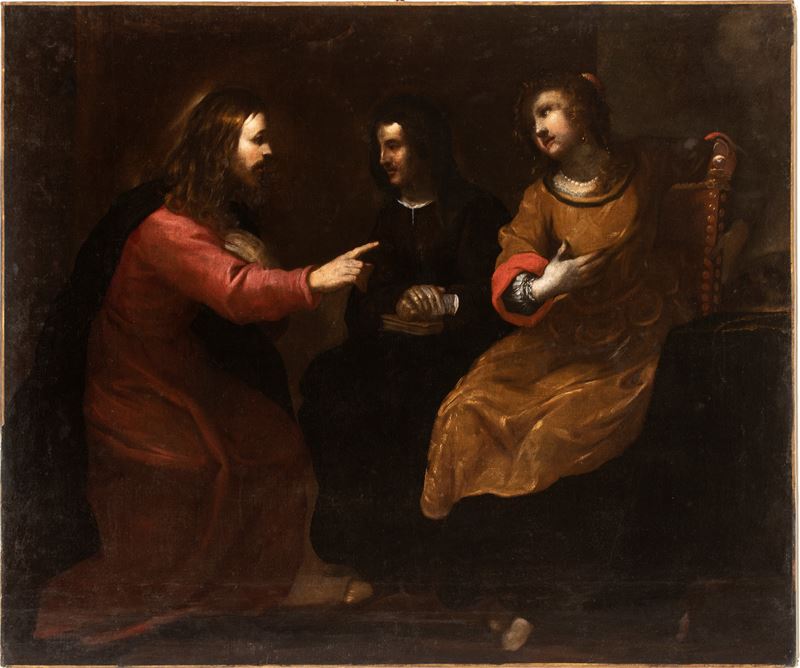 Luciano Borzone - Gesù in casa di Marta e Maria