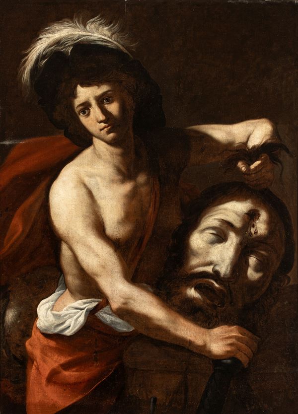 Artista attivo a Napoli, primo quarto XVII secolo - David with the Head of Goliath