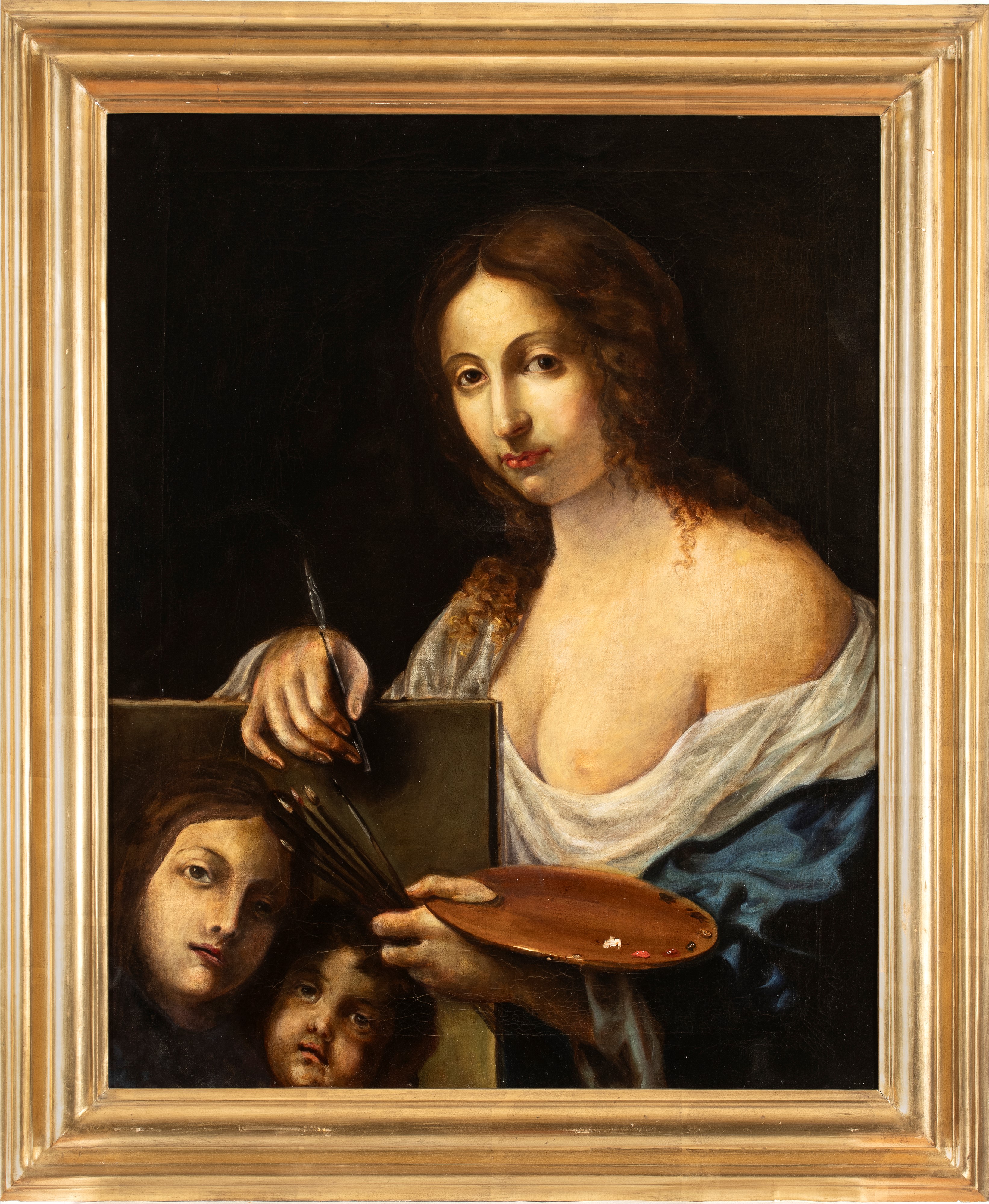 Artista Fiorentino, XVII Secolo - Allegoria della pittura, olio su tela