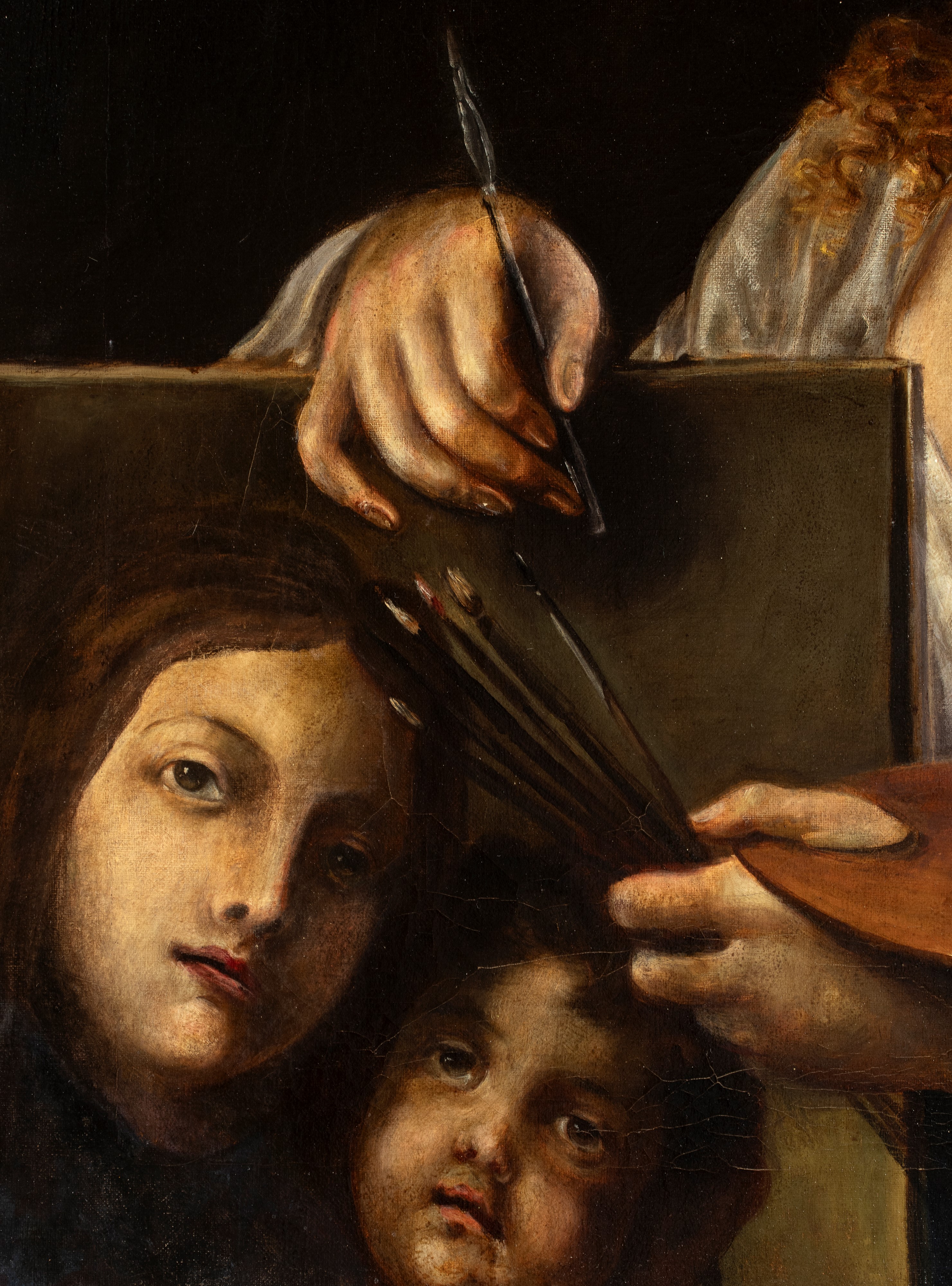 Artista Fiorentino, XVII Secolo - Allegoria della pittura, olio su tela
