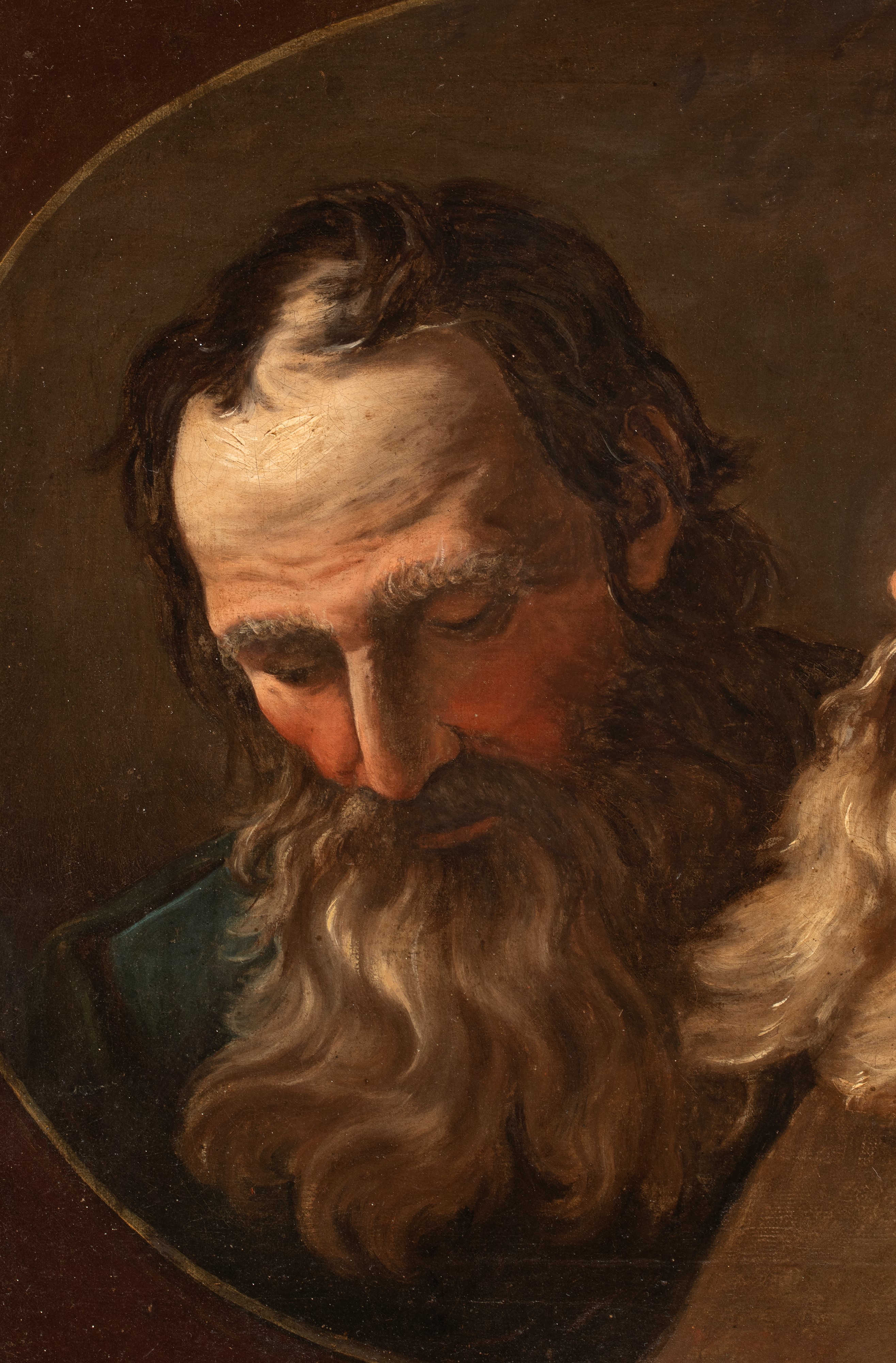 Artista Emiliano, Seconda Metà XVIII Secolo - Due teste barbute, olio su tela