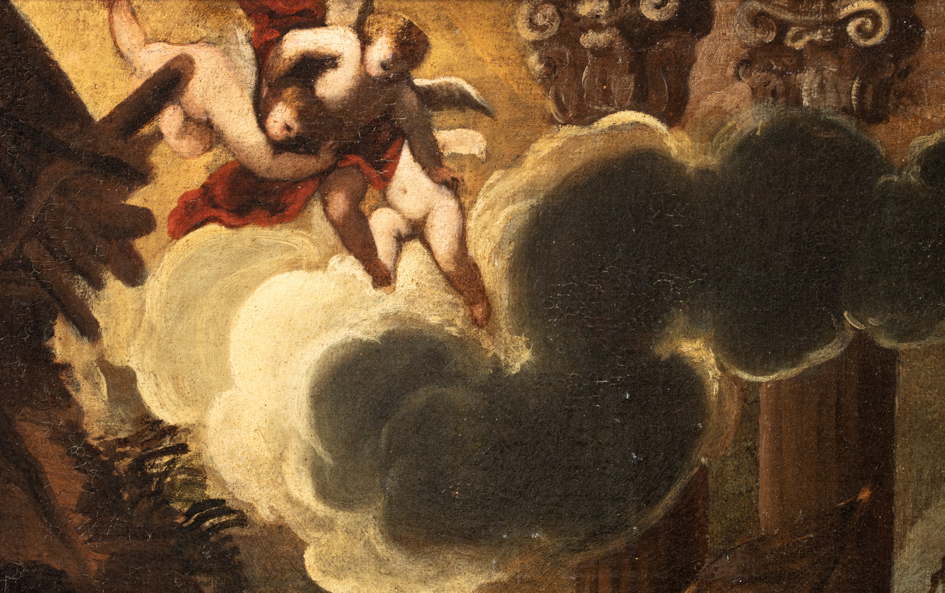 Artista Attivo a Napoli, Seconda Metà XVII Secolo - Adorazione dei Magi, olio su tela