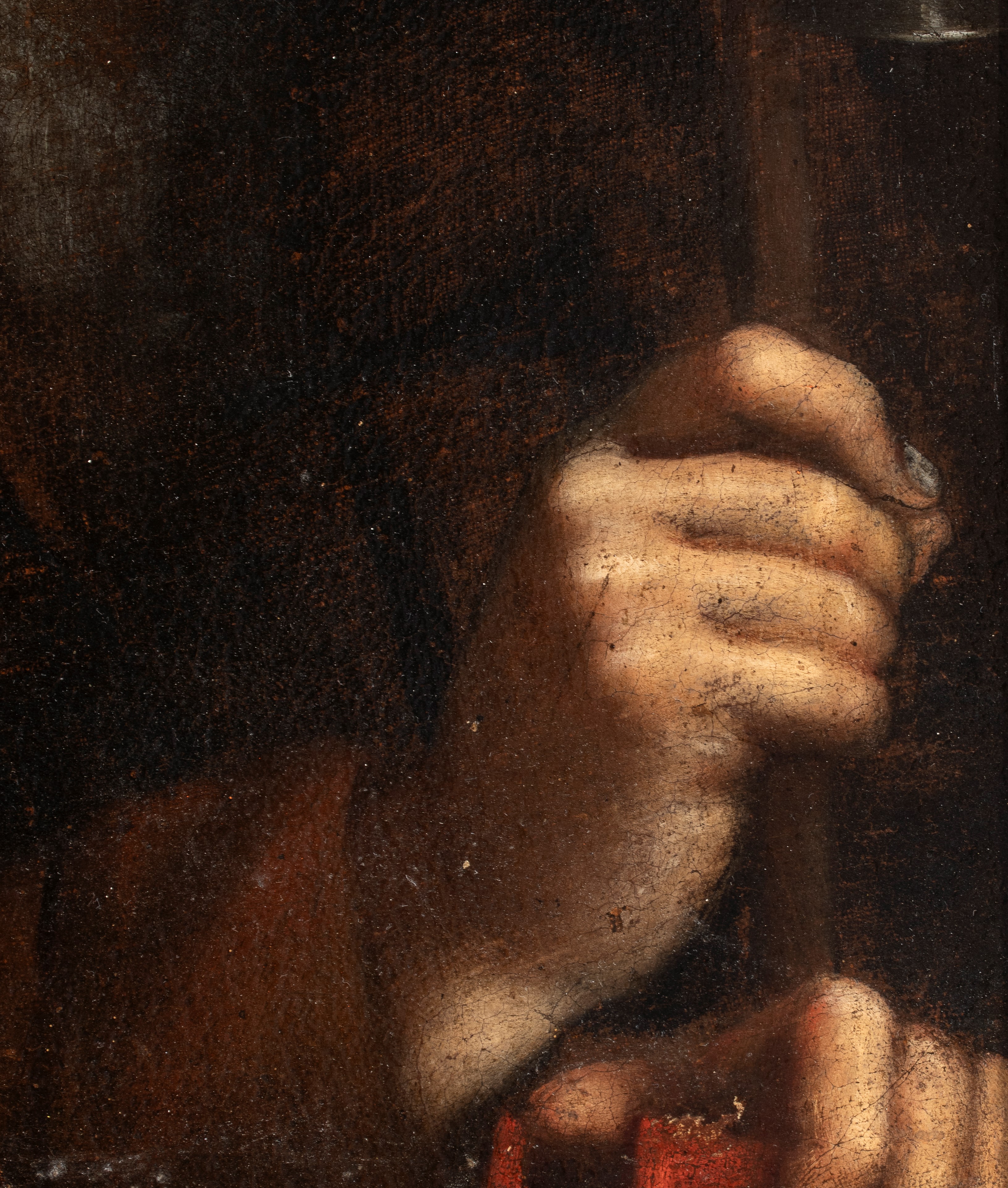 Artista Napoletano, Prima Metà XVII Secolo - Sant'Antonio Abate, olio su tela