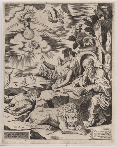San Girolamo (da Michiel Coxcie), bulino
