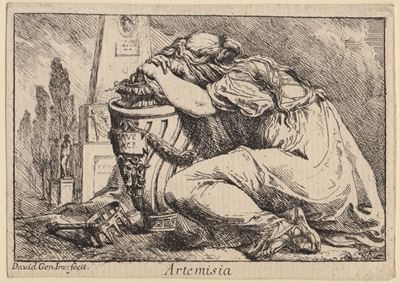 Artemisia (acquaforte, I stato prima dell’acquatinta)