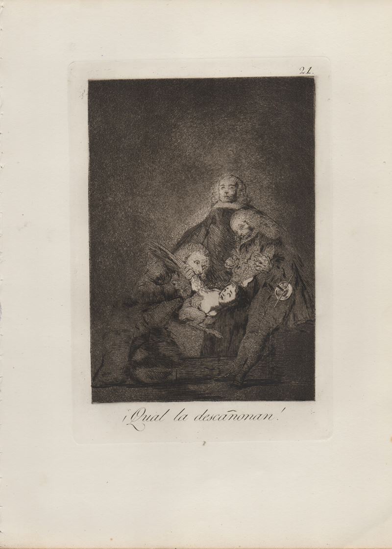 Francisco Goya - Serie dei Caprichos, Sei incisioni (acquaforte e acquatinta, edizione III su XII...