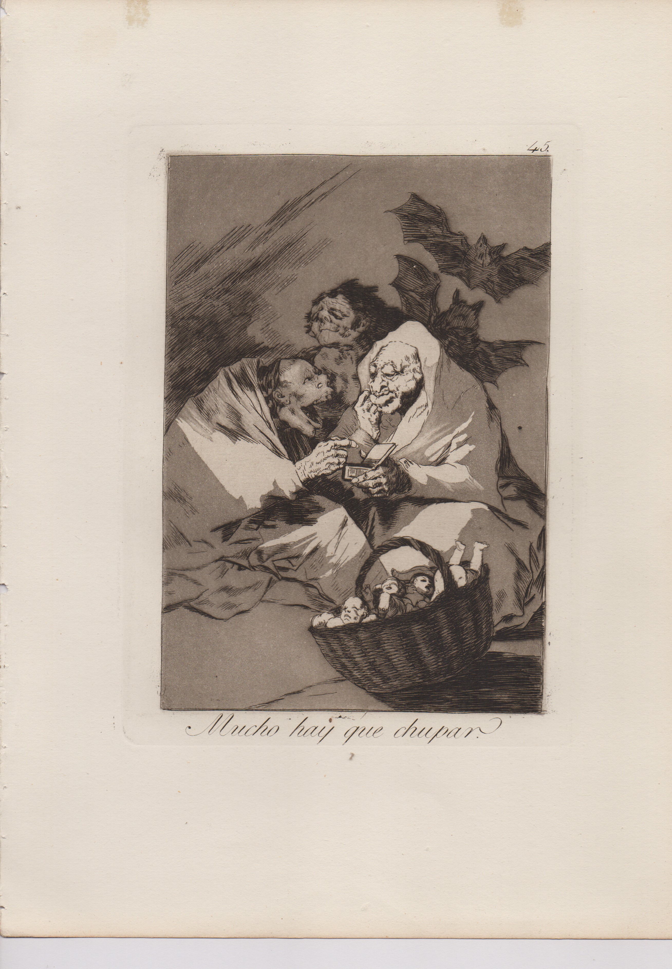 Francisco Goya - Serie dei Caprichos, Sei incisioni (acquaforte e acquatinta, edizione III su XII...