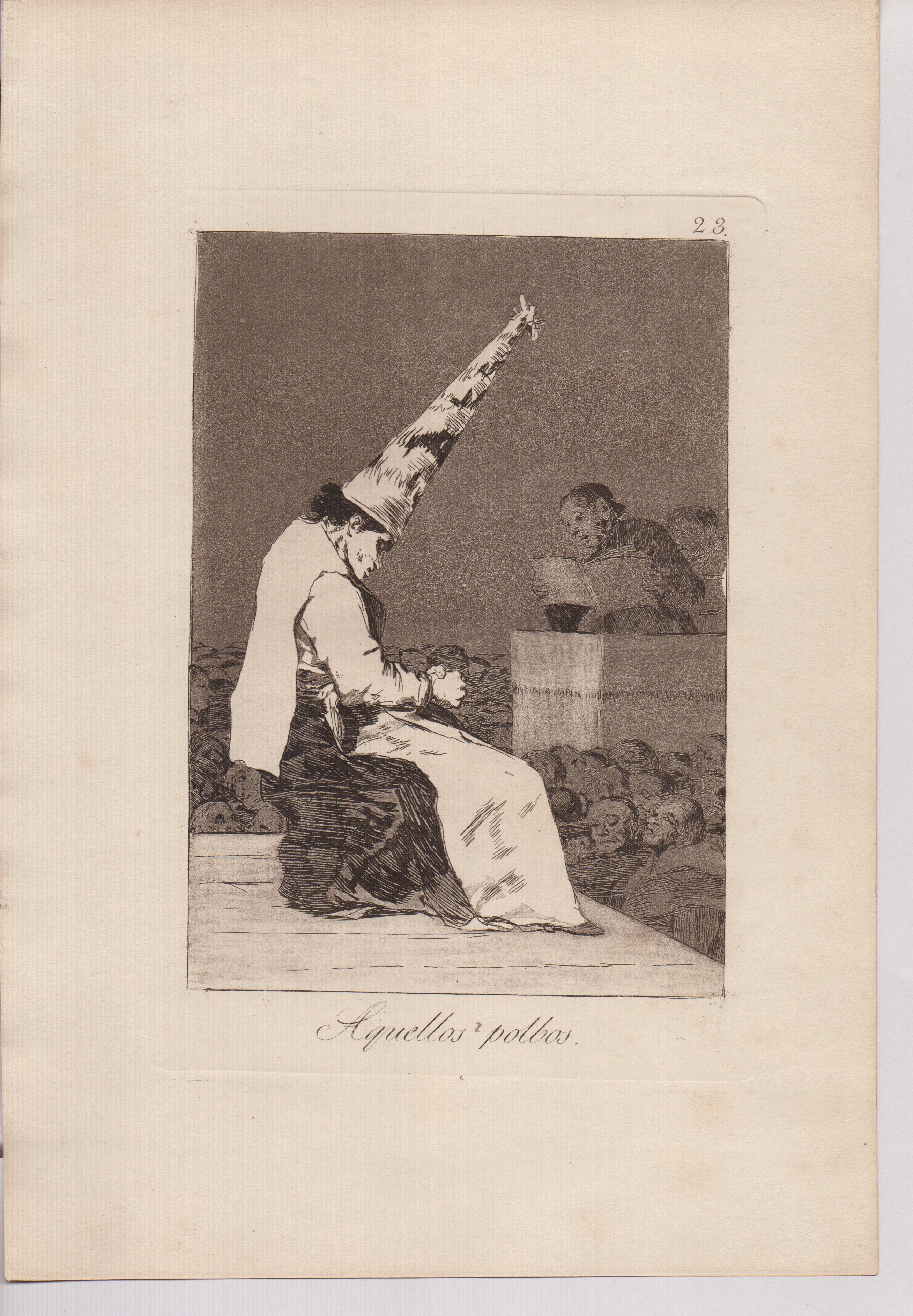 Francisco Goya - Incisioni dalla serie Los Caprichos (cinque opere)