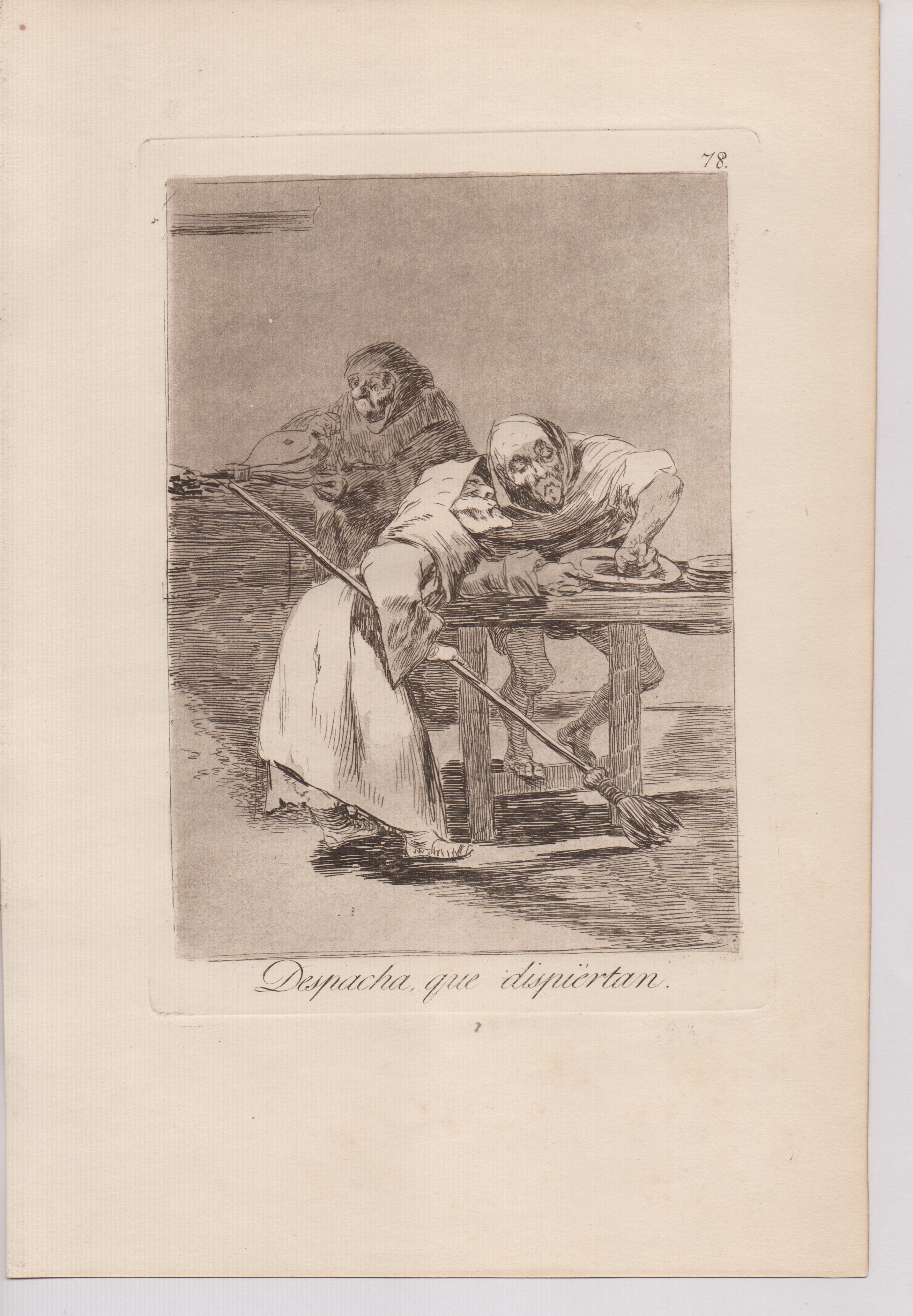 Francisco Goya - Los Caprichos: insieme di cinque incisioni (tavv. 53, 67, 70, 77 e 78)