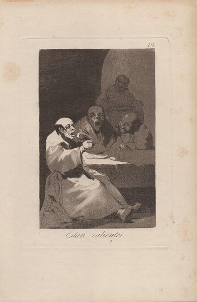 Los Caprichos, cinque incisioni (acquaforte e acquatinta)