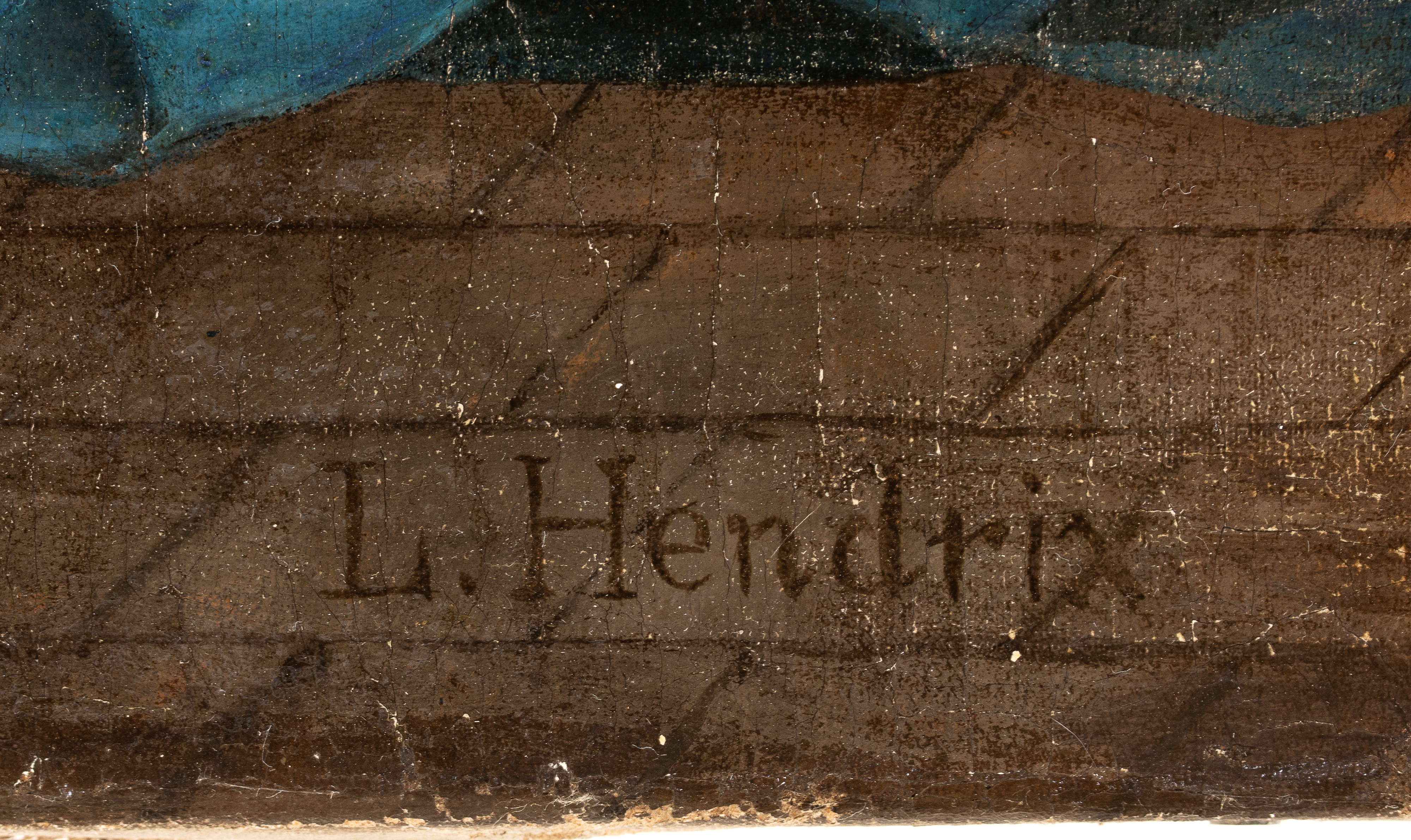 Louis Hendrix - Gesù incontra la Vergine Maria lungo la Via Crucis, olio su tela