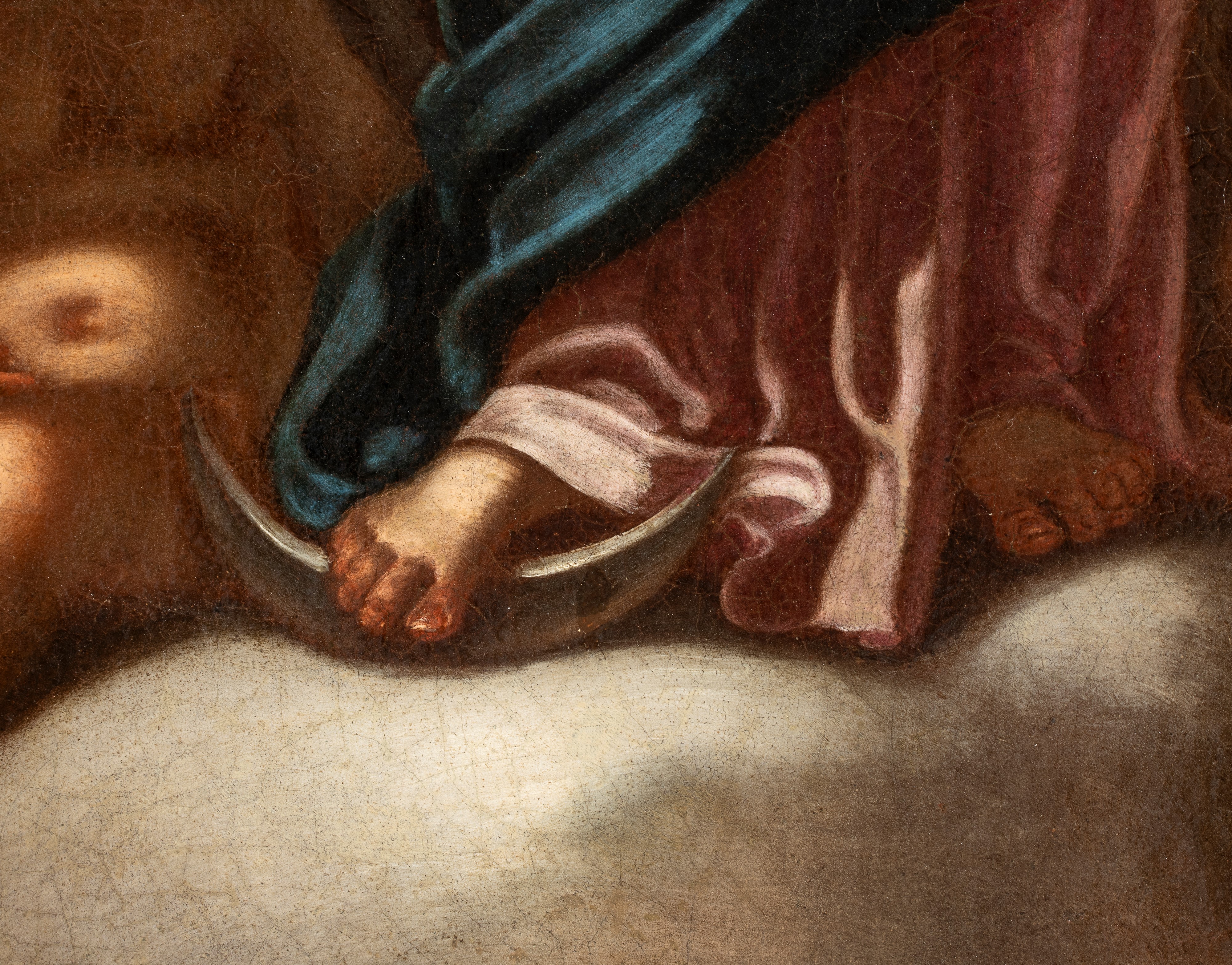 Artista Attivo a Napoli, Prima Metà XVIII Secolo - Vergine Immacolata circondata da angeli, olio ...