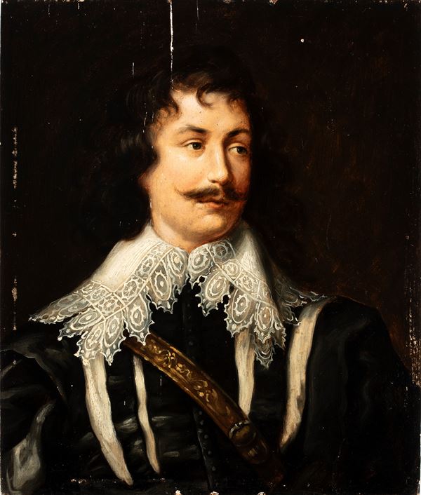 Portrait of a Gentleman with a moustache